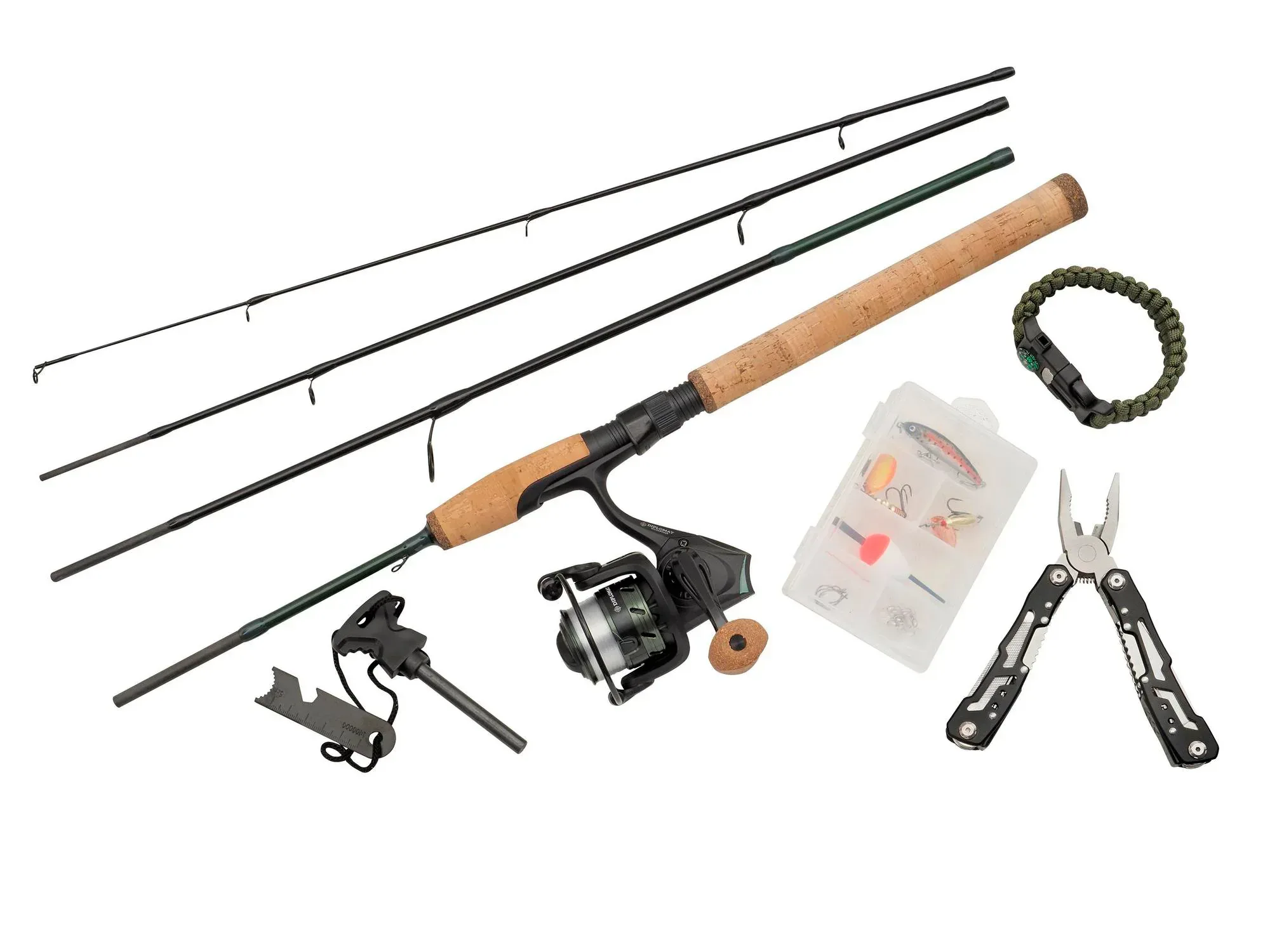 Abu Garcia Diplomat Wilderness Survival avokelasetti ja tarvikkeet