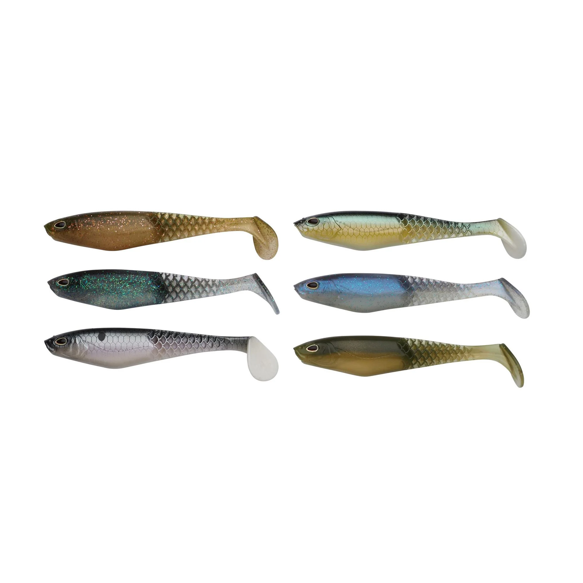 Berkley Cullshad 10 cm Clear Water Mix jigi 6 kpl/pkt - Image 2