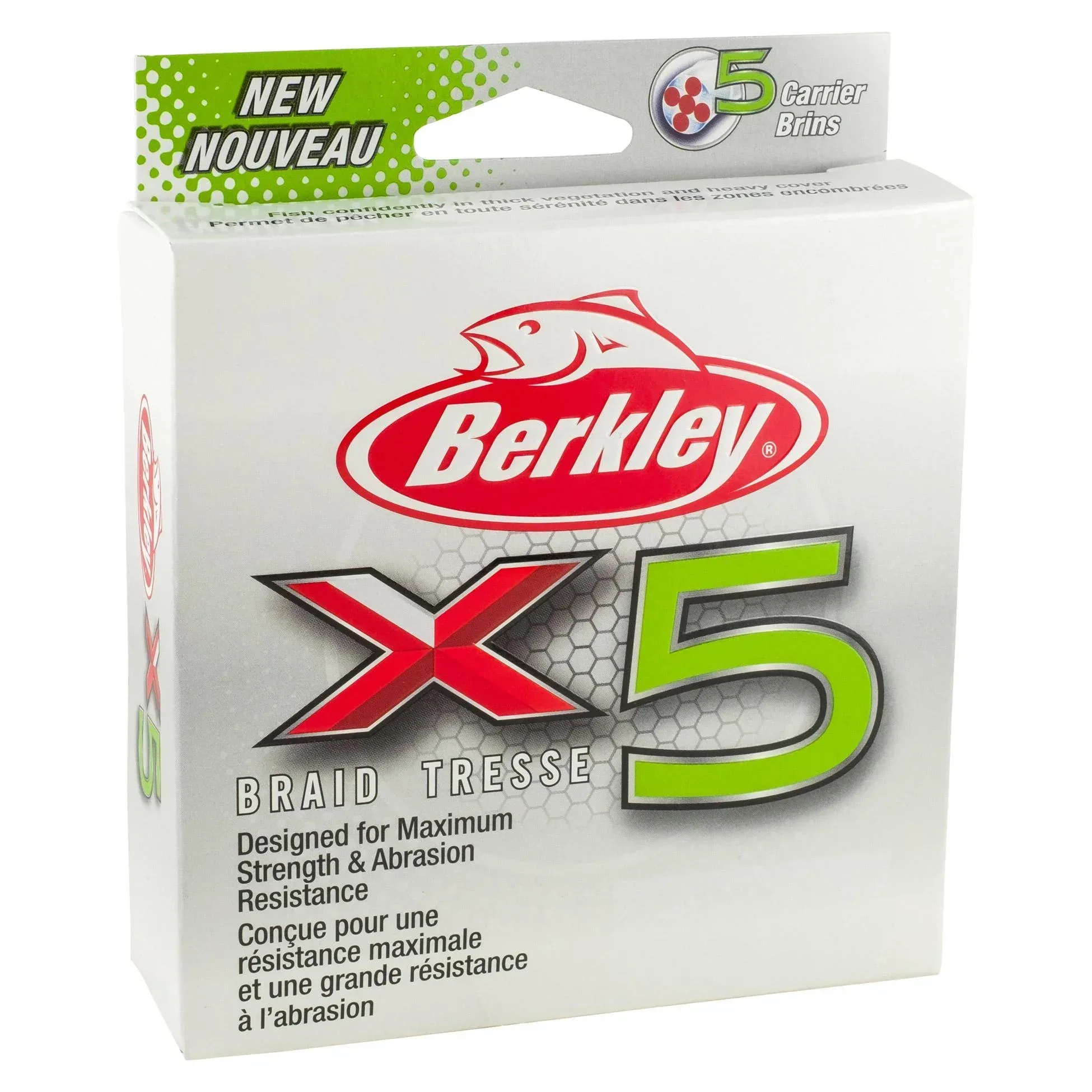 Berkley X5 Braid Low Vis Green 2000 m kuitusiima - Image 2