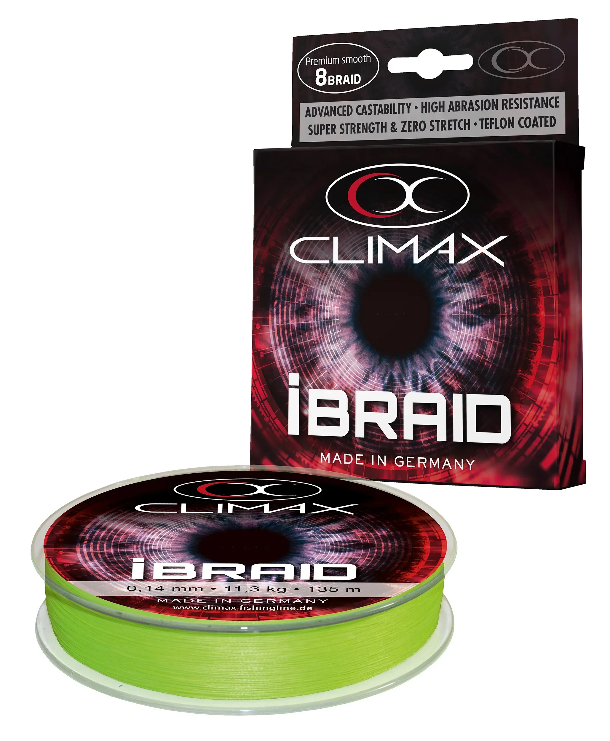 Climax iBraid 135 m chartreuse kuitusiima - Image 3