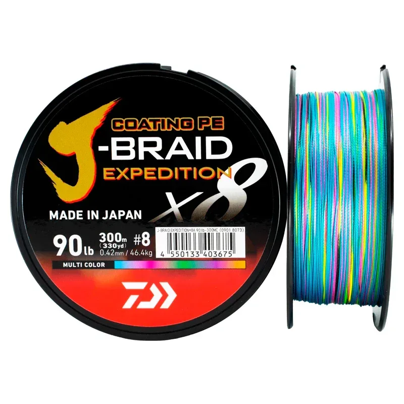 Daiwa J-Braid Expedition X8 Multicolor 3000 m kuitusiima - Image 6