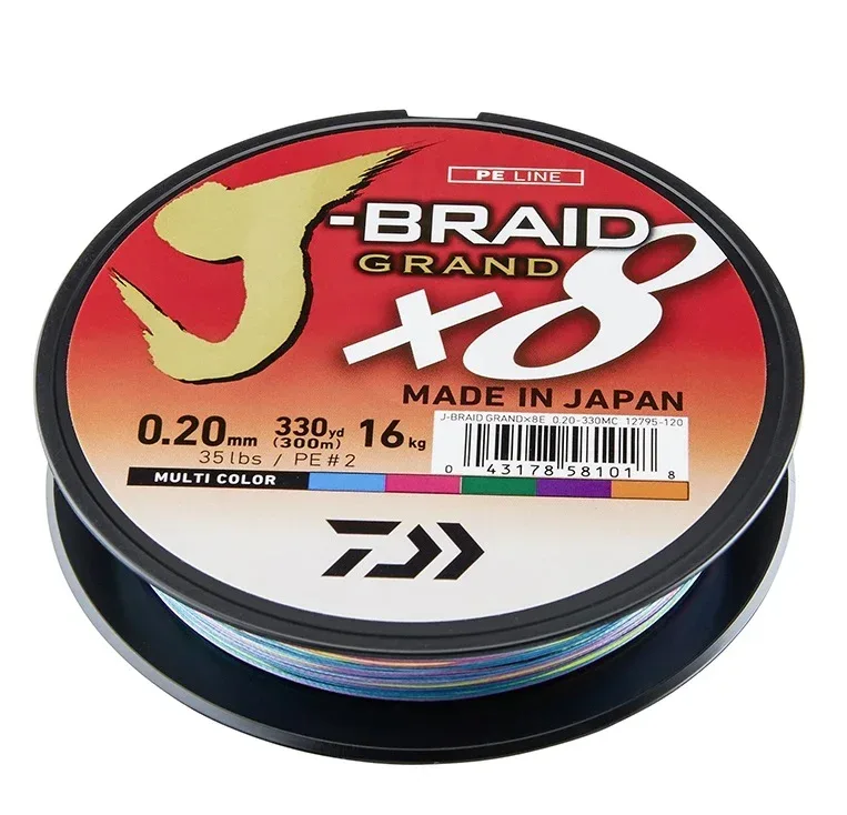 Daiwa J-Braid Grand X8 multicolor 300 m kuitusiima