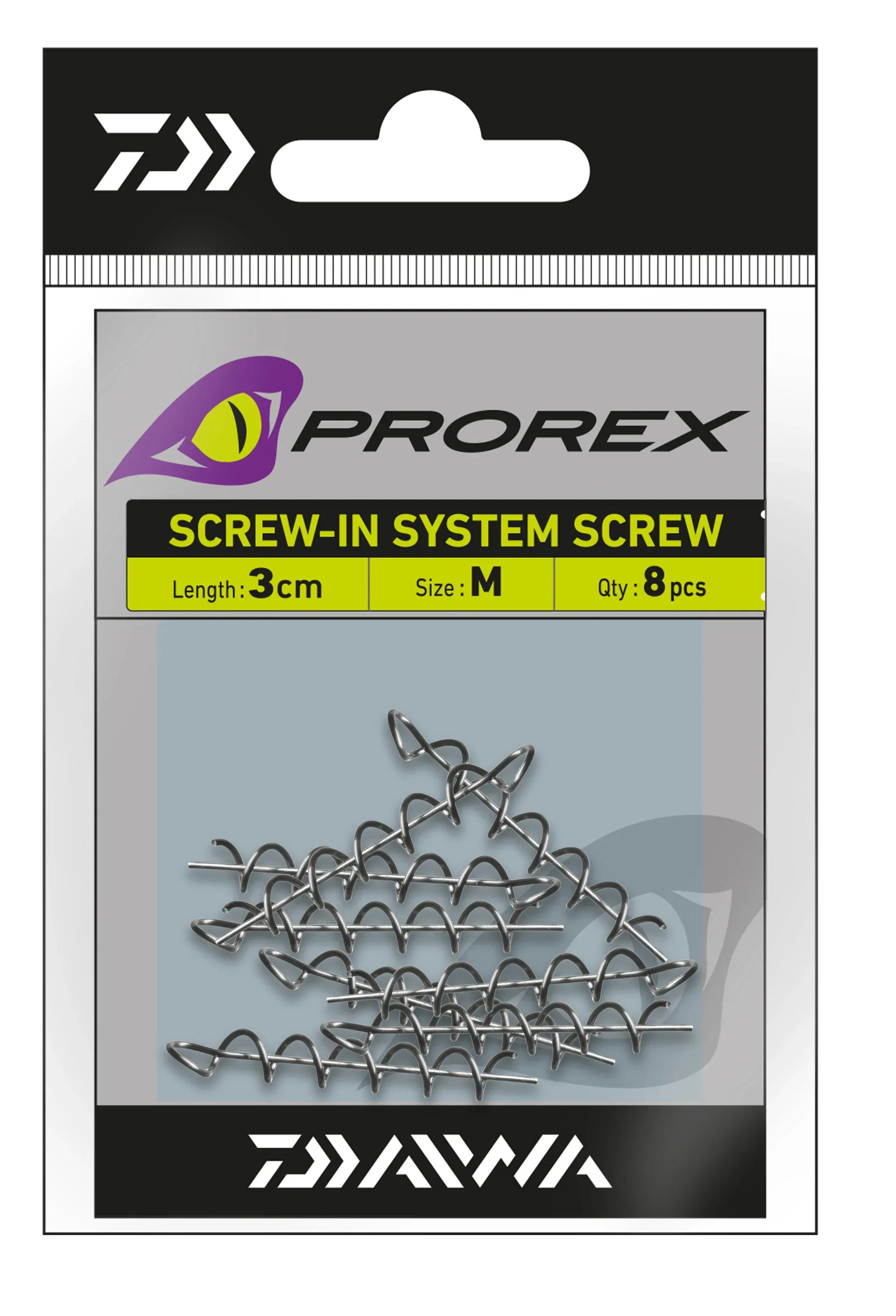 Daiwa Prorex jigiruuvi 8 kpl/pkt - Image 2
