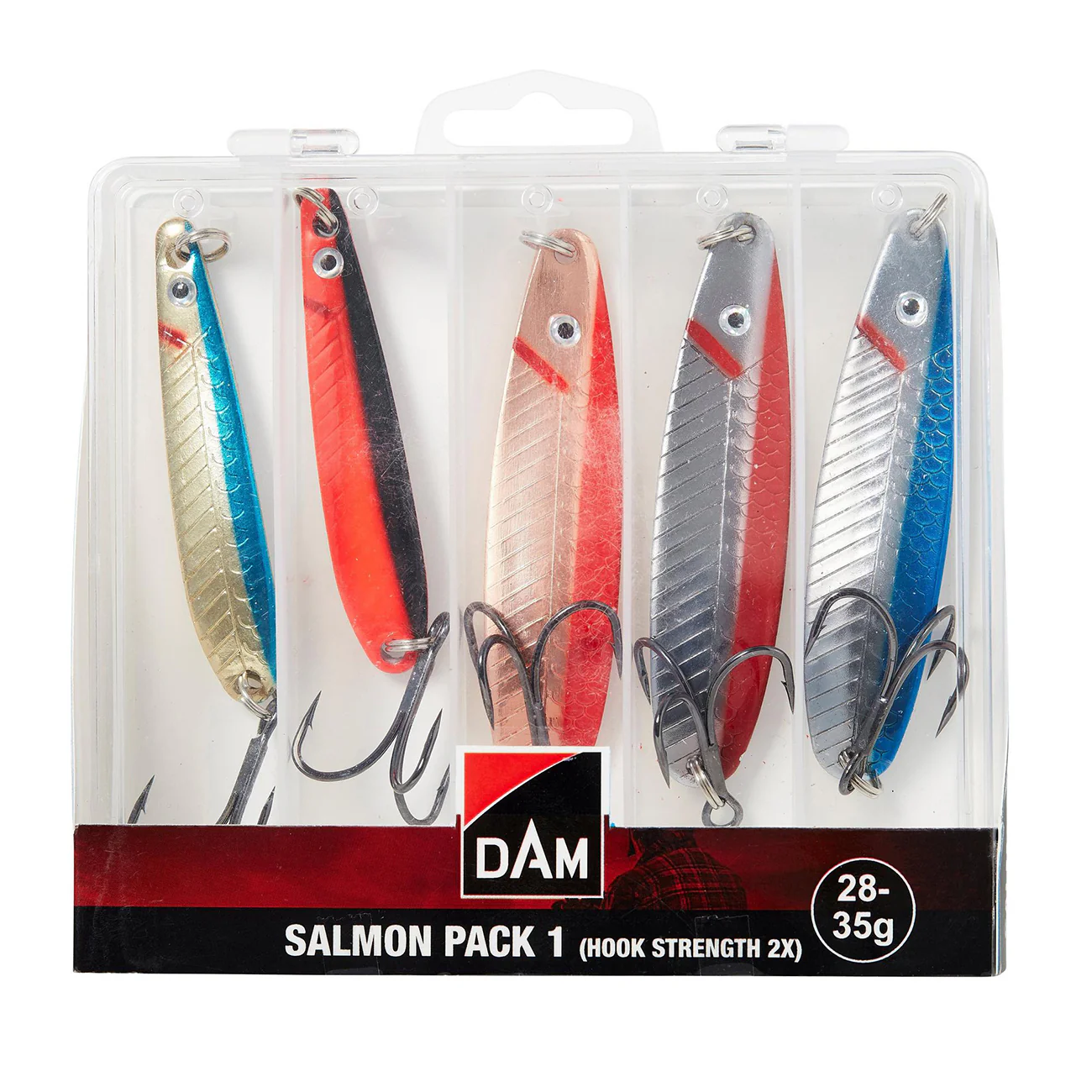 DAM Salmon Pack 28-35 g lusikkalajitelma 5 kpl/pkt - Image 2