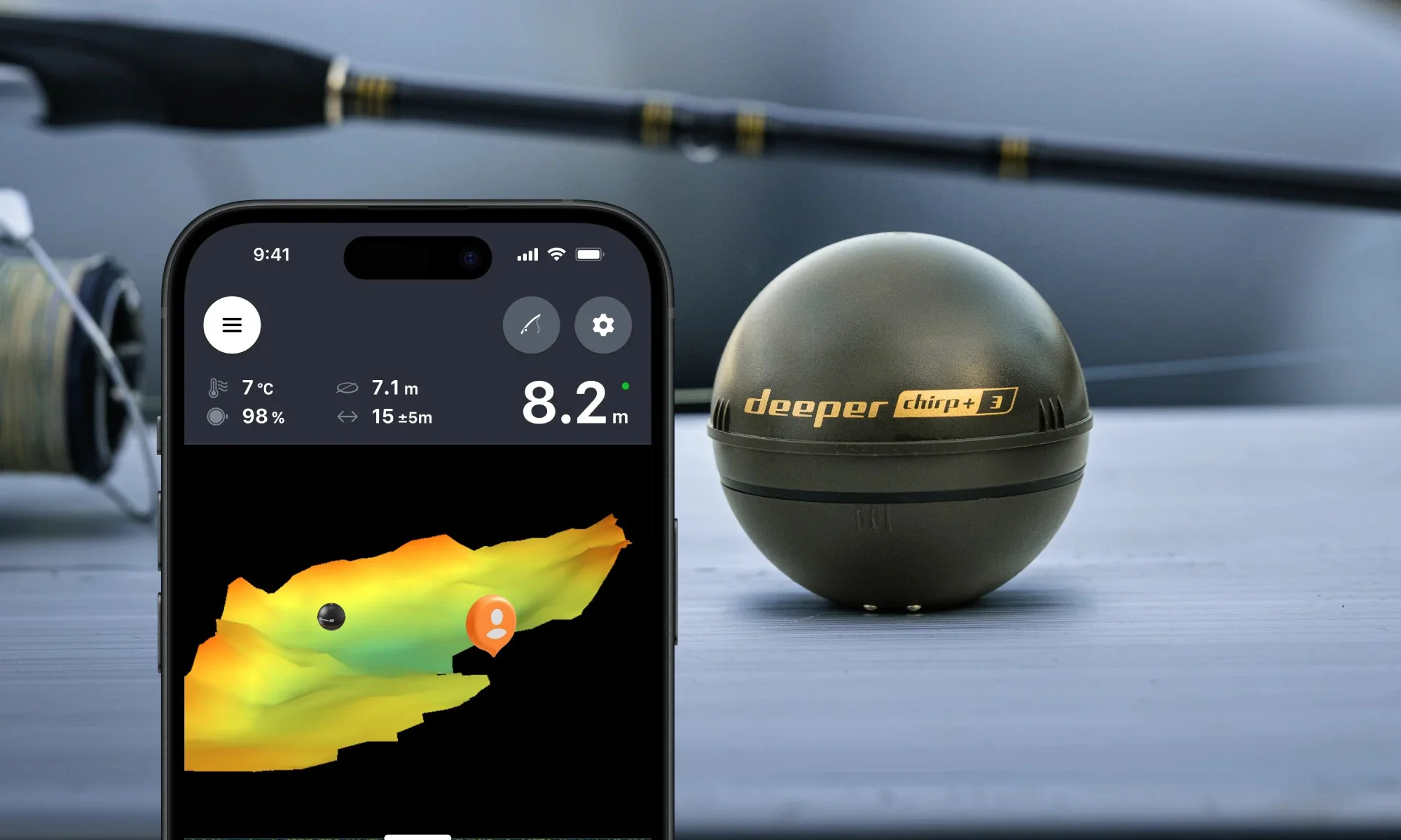 Deeper Smart Sonar CHIRP+ 3 langaton kaikuluotain - Image 5