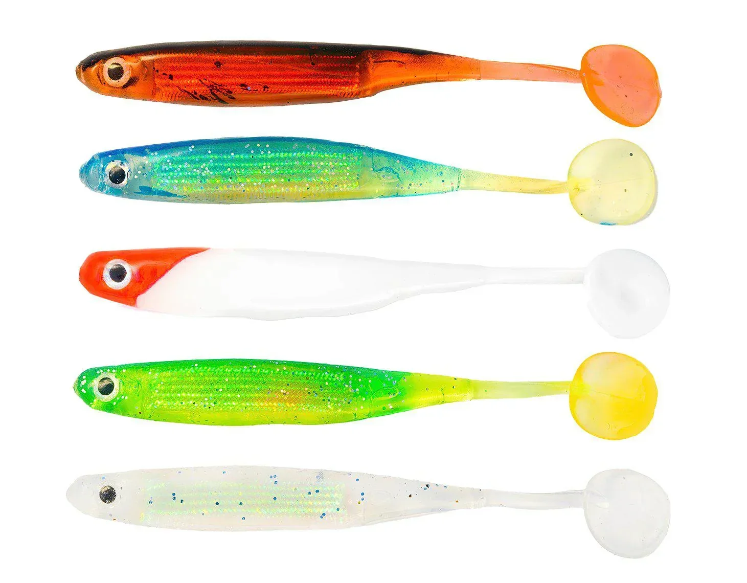Fladen Glimmer Shimmer 10 cm jigilajitelma 5 kpl/pkt