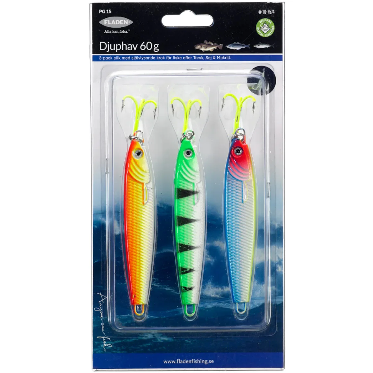 Fladen Pilk 200 g heittopilkki 3 kpl/pkt - Image 2