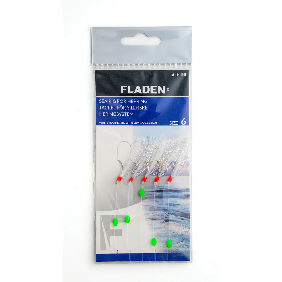 Fladen White Feather Luminous Herring Sea Rig #6 - Image 2