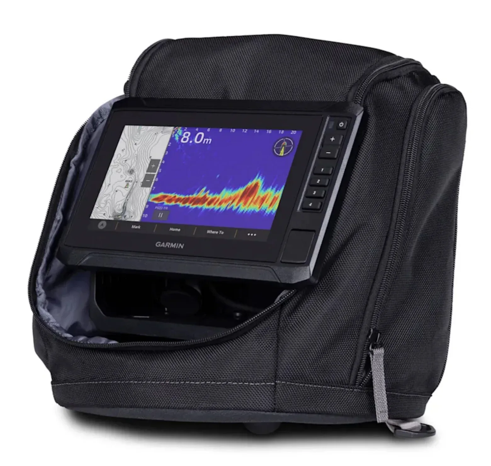 Garmin ECHOMAP UHD2 72sv kannettava yhdistelmälaite + Panoptix PS22-IF pilkkianturi - Image 3