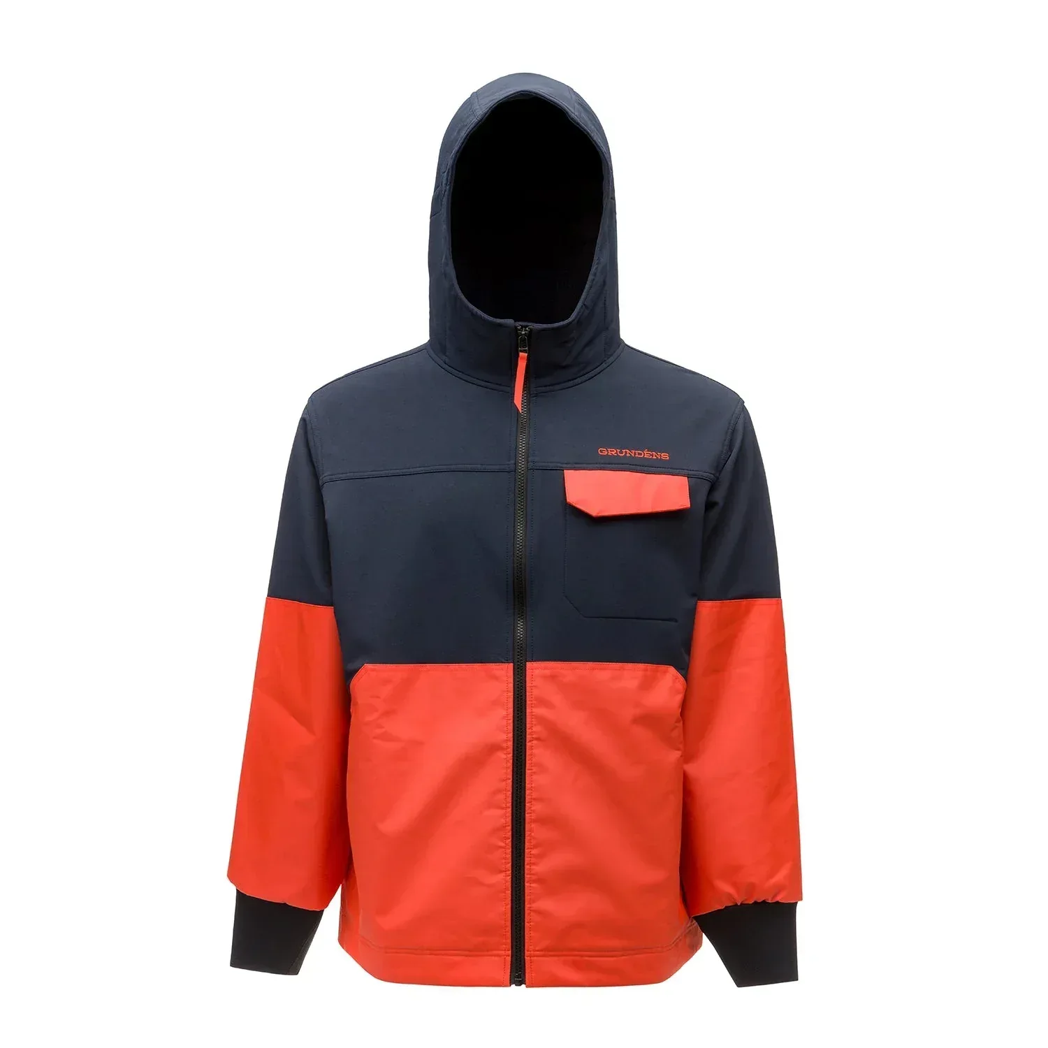 Grundens Fishpicking Navy / Orange takki - Image 9