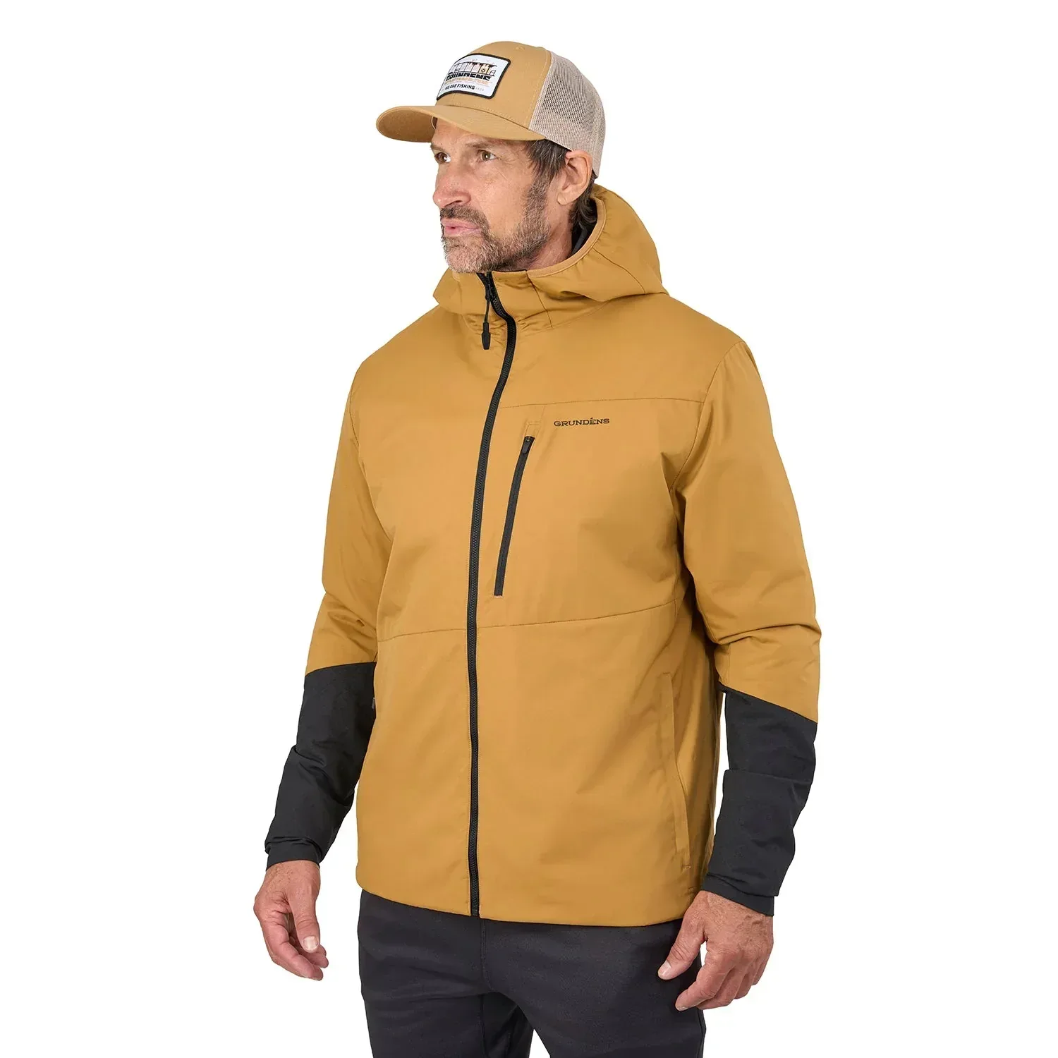 Grundens Turbulence Hybrid Hoodie Whiskey huppari / takki - Image 3