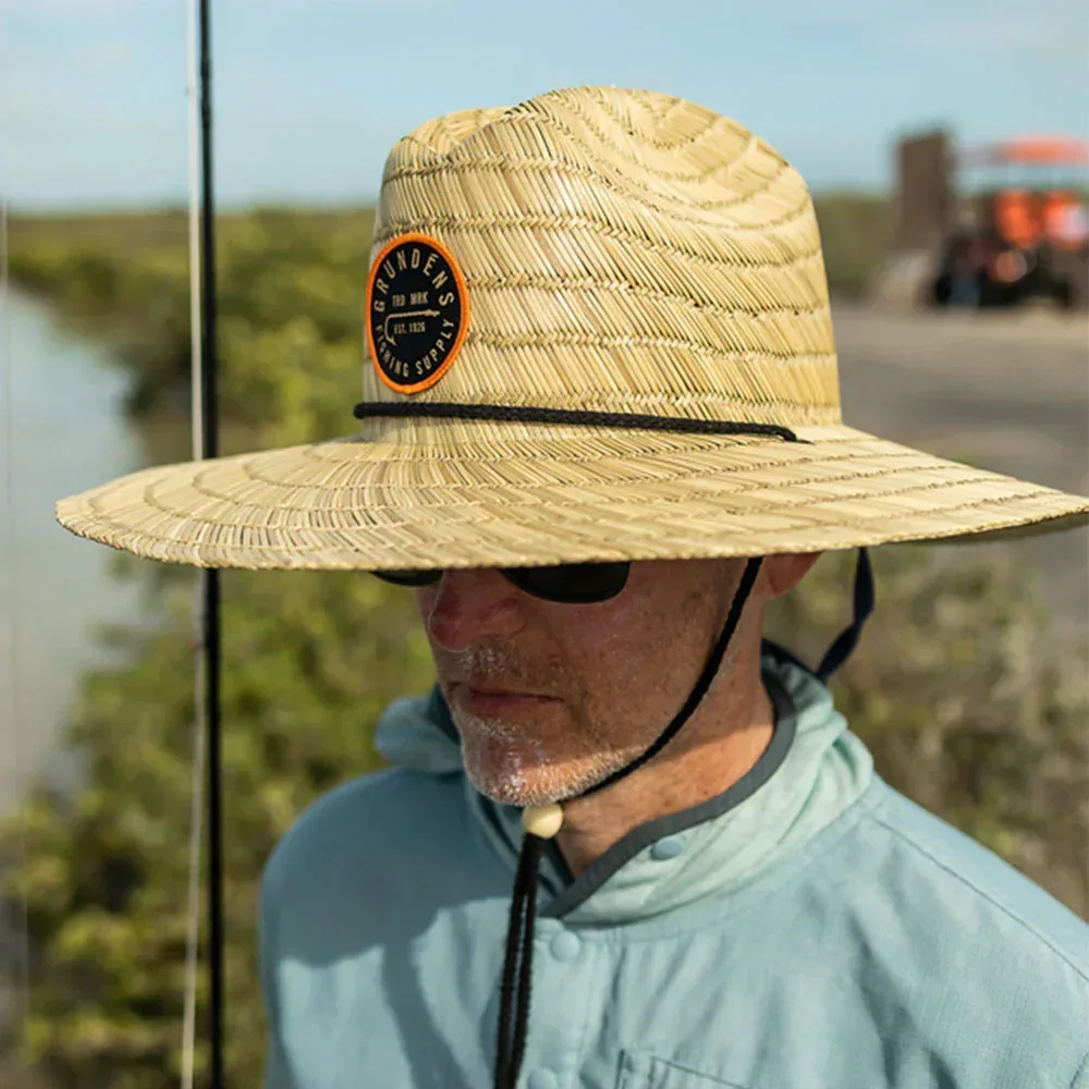 Grundens Waterman Straw Hat hellehattu - Image 6