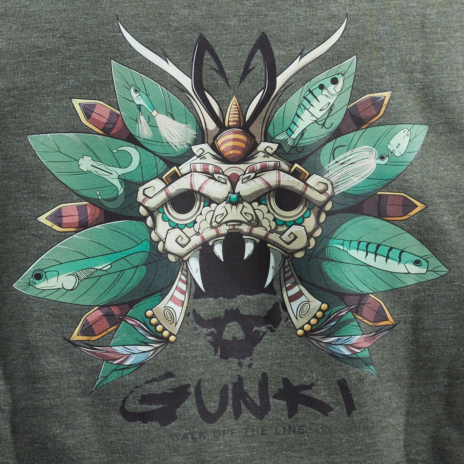 Gunki Chief Khaki Zip Sweat huppari - Image 3
