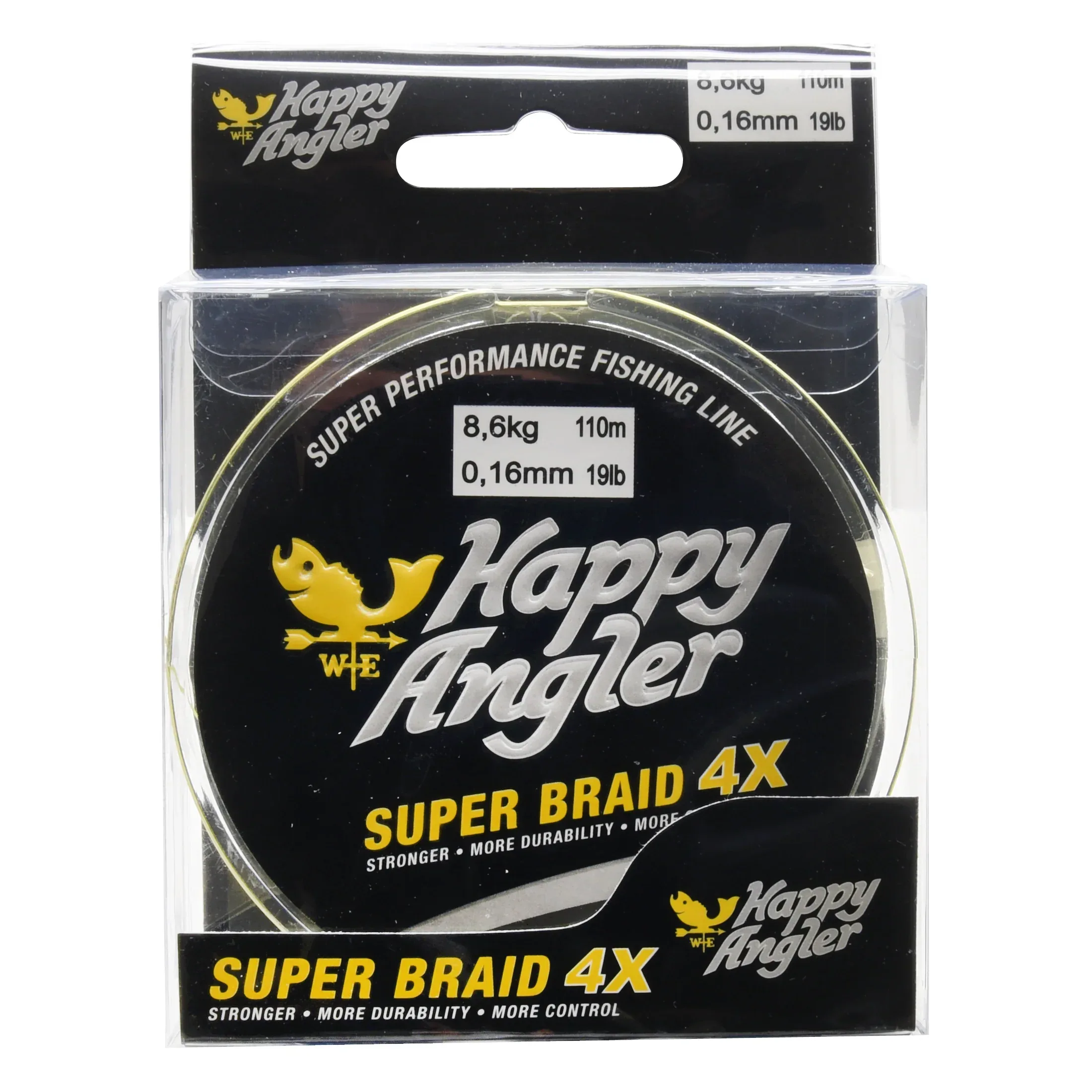 Happy Angler 4X 110 m keltainen kuitusiima - Image 3