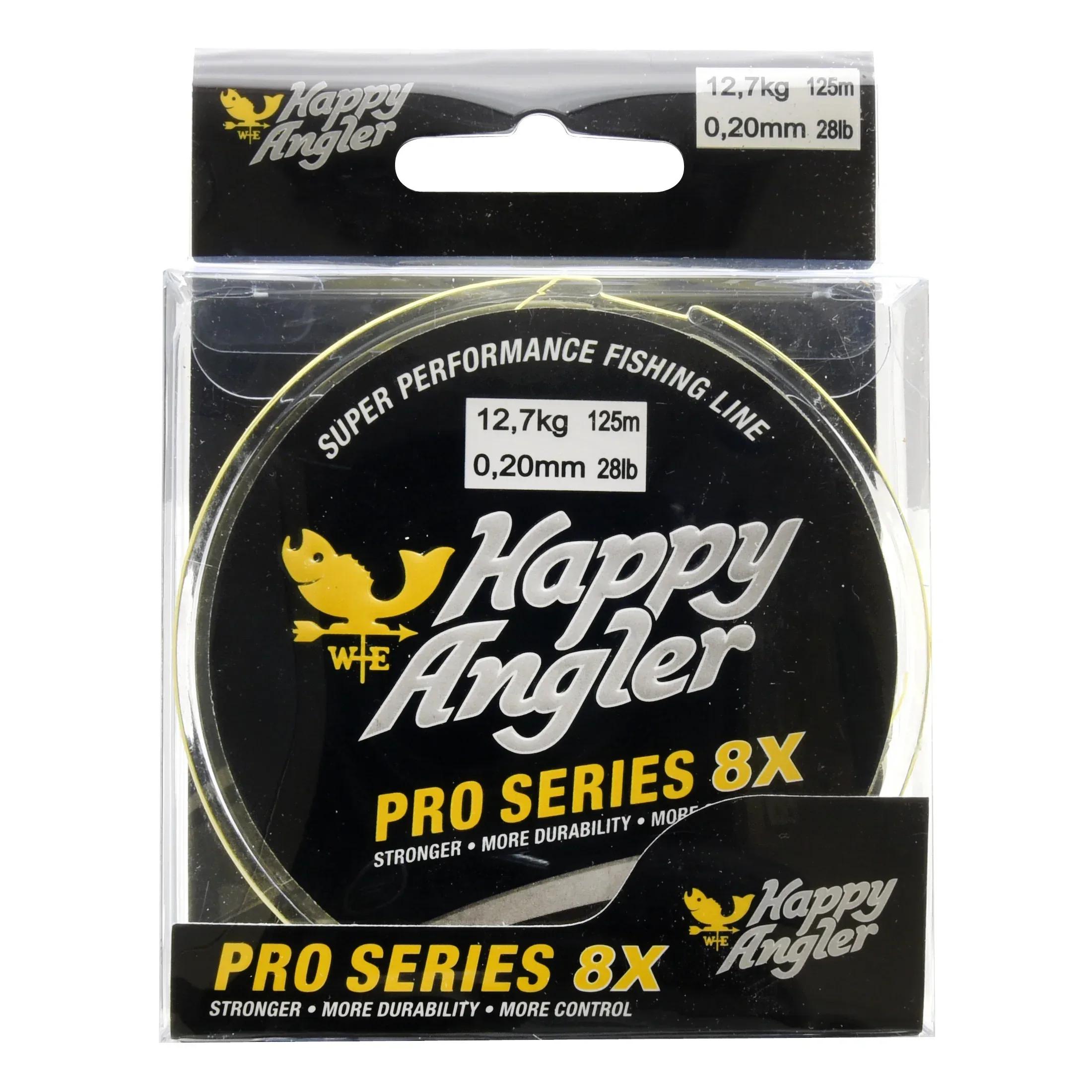 Happy Angler Pro Series 8X 125 m keltainen kuitusiima - Image 3