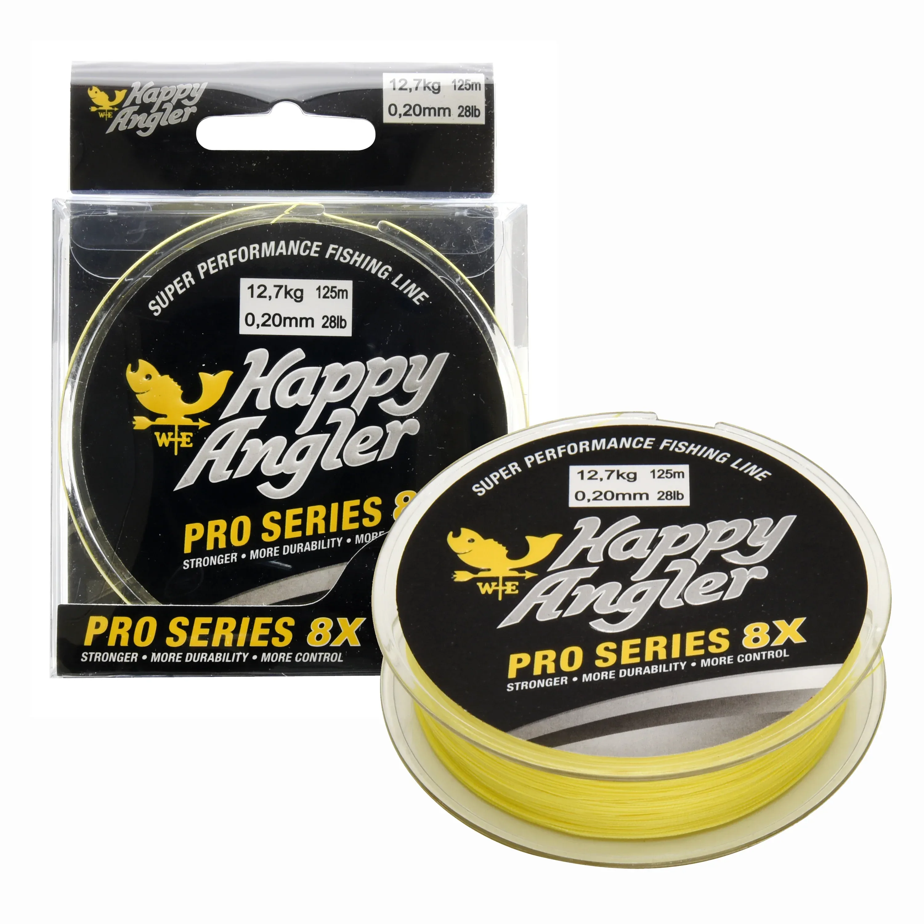 Happy Angler Pro Series 8X 125 m keltainen kuitusiima - Image 9