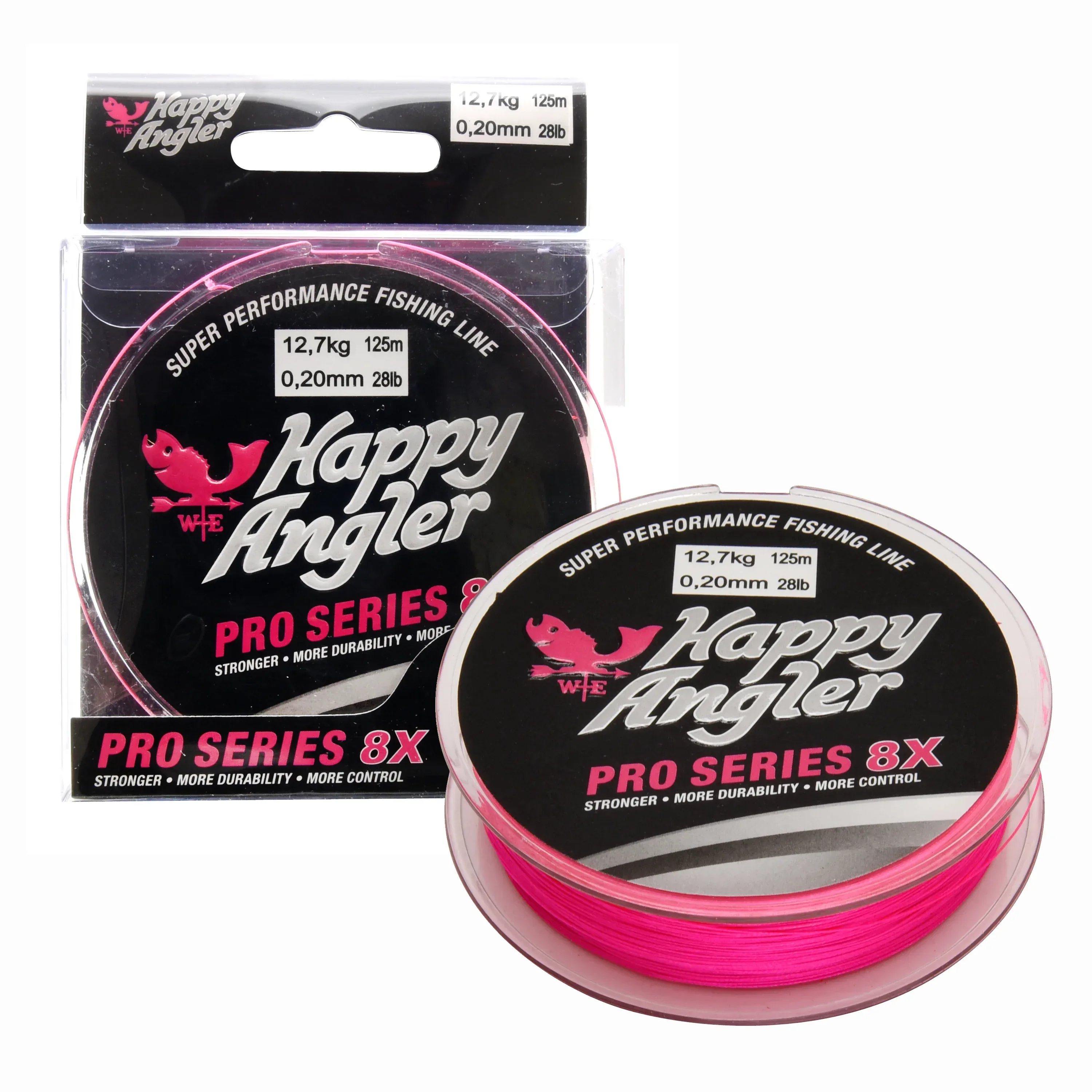 Happy Angler Pro Series 8X 125 m pinkki kuitusiima - Image 12