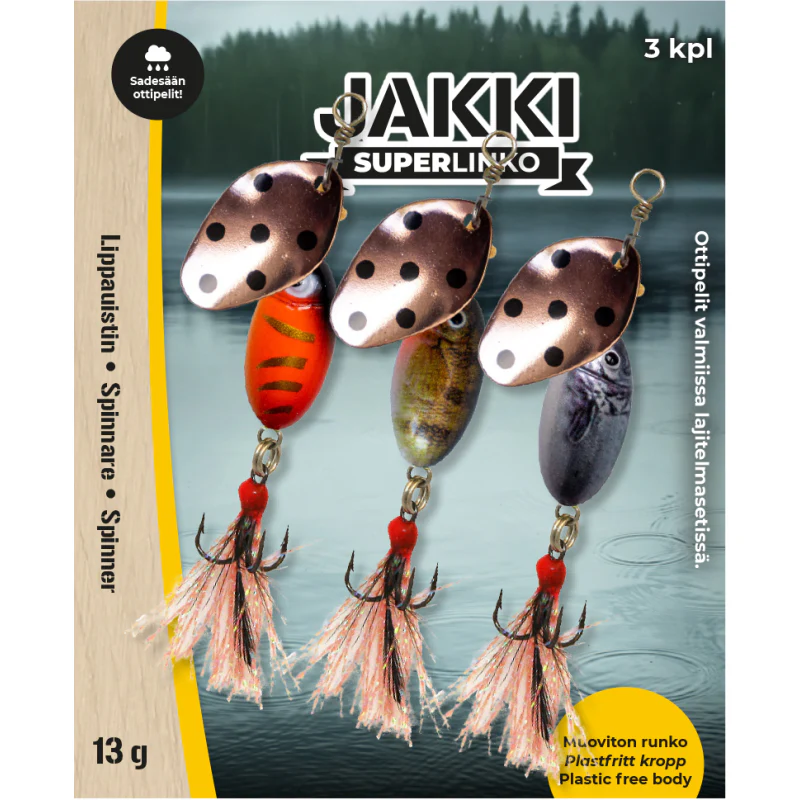 Jakki SuperLinko 13 g Pilvinen sää lippalajitelma 3 kpl/pkt - Image 2
