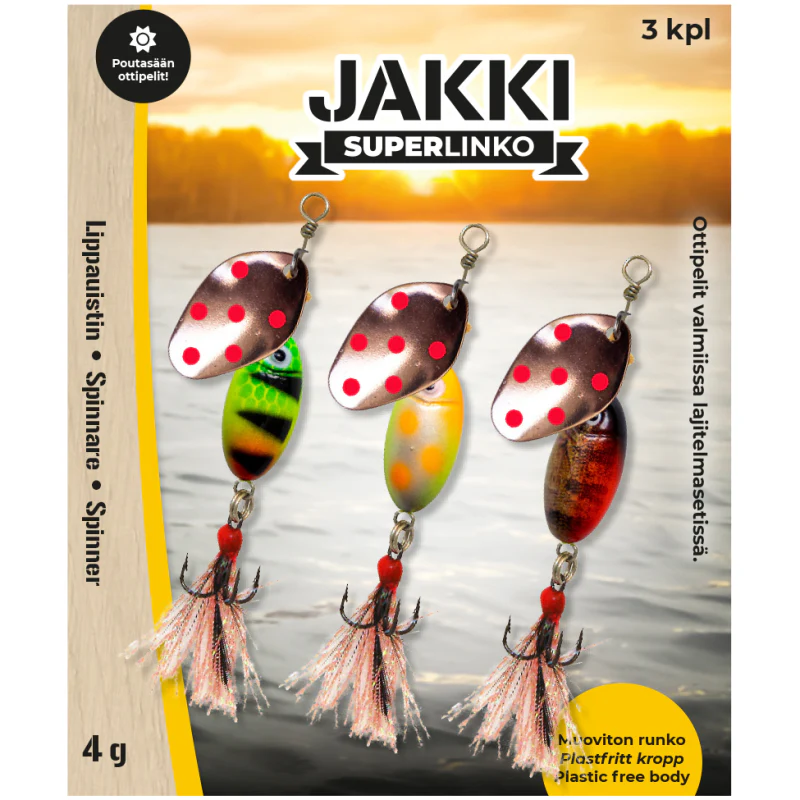 Jakki SuperLinko 13 g Poutainen sää lippalajitelma 3 kpl/pkt - Image 2