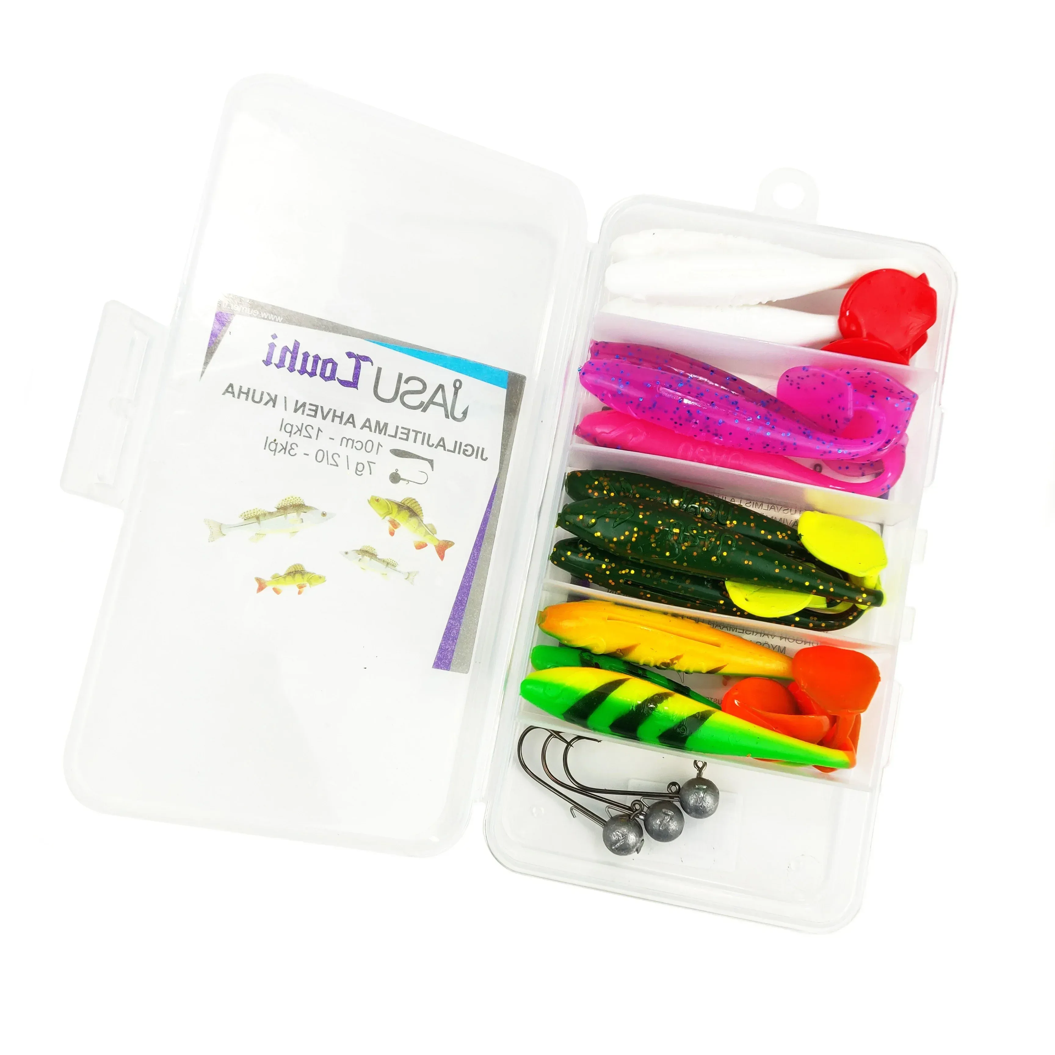 Jasu Louhi jigilajitelma 10cm 12kpl + jigipäät
