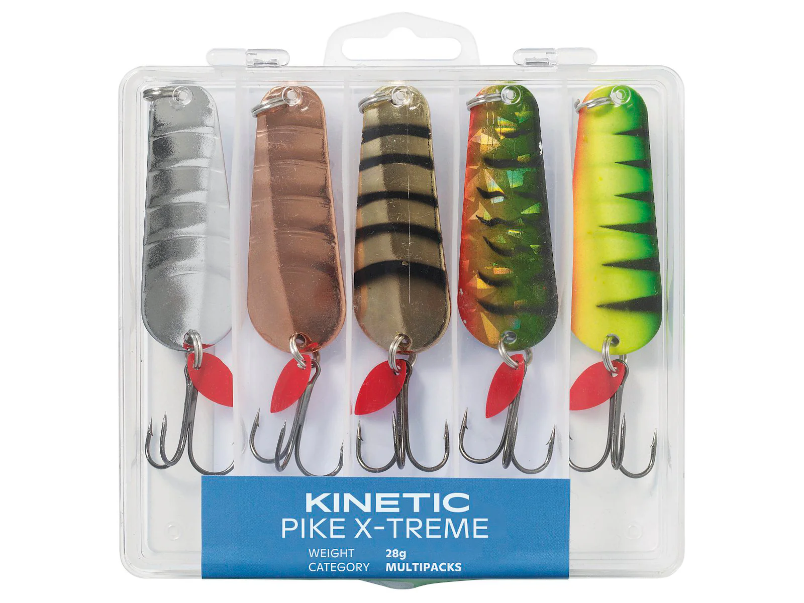 Kinetic Pike X-Treme 20 g lusikkalajitelma 5 kpl/pkt