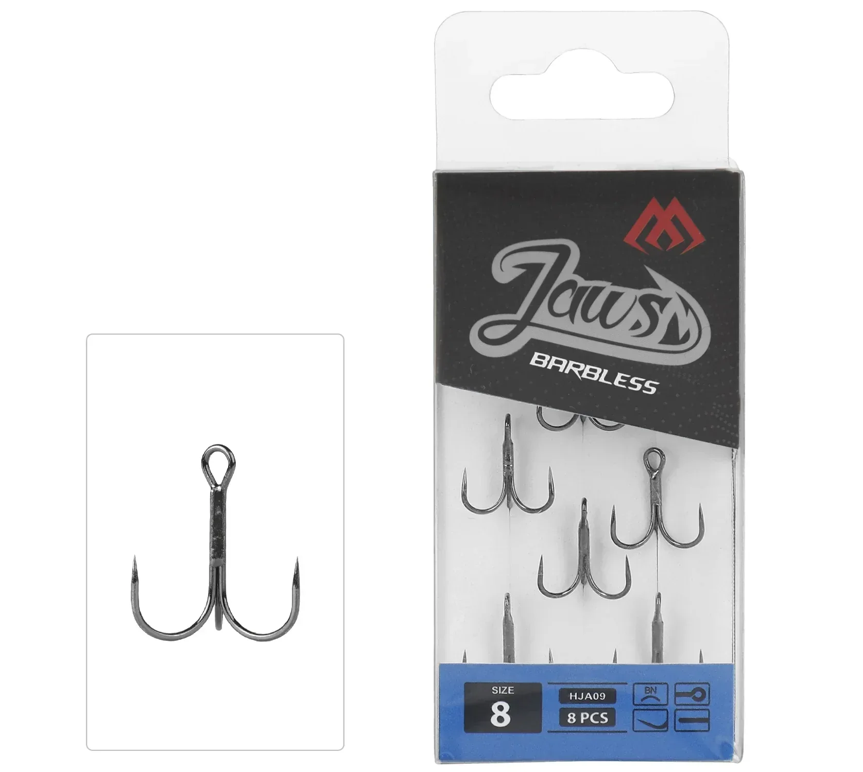 Mikado Jaws Barbless 3-haarakoukku - Image 2