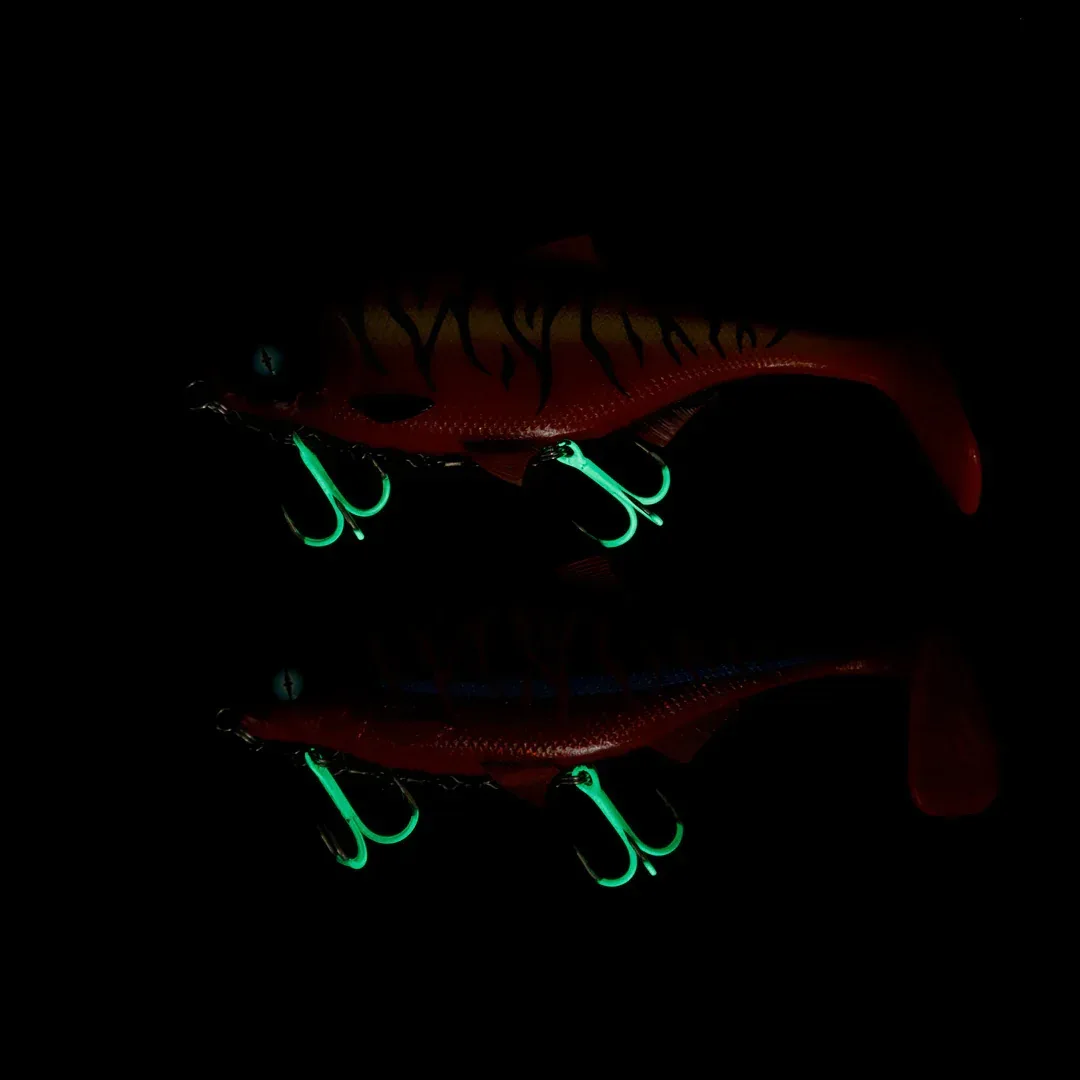 Mikado Jaws Double EVO Stinger Fluo valmisstinger rigi - Image 2