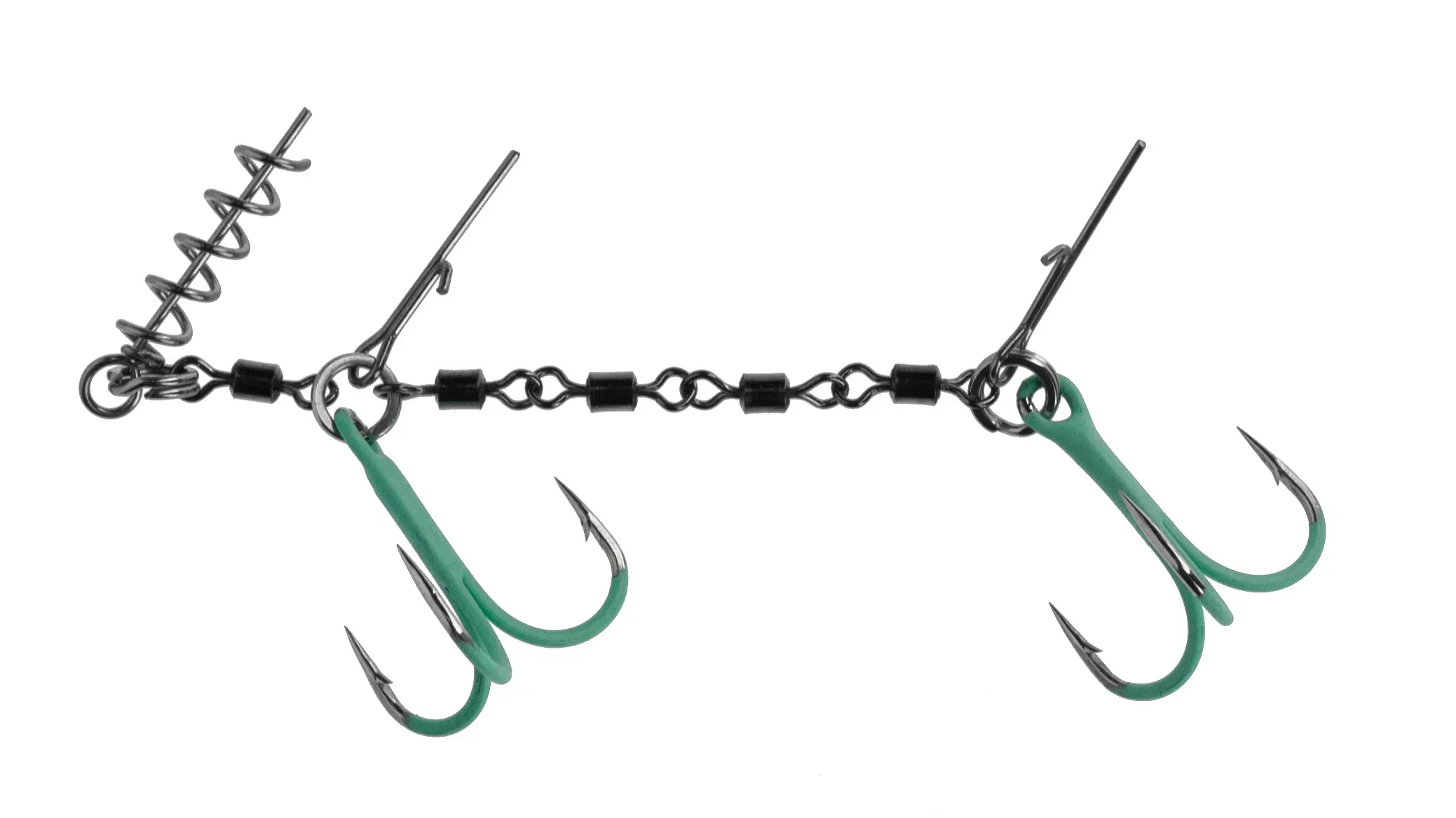 Mikado Jaws Double EVO Stinger Fluo valmisstinger rigi - Image 4