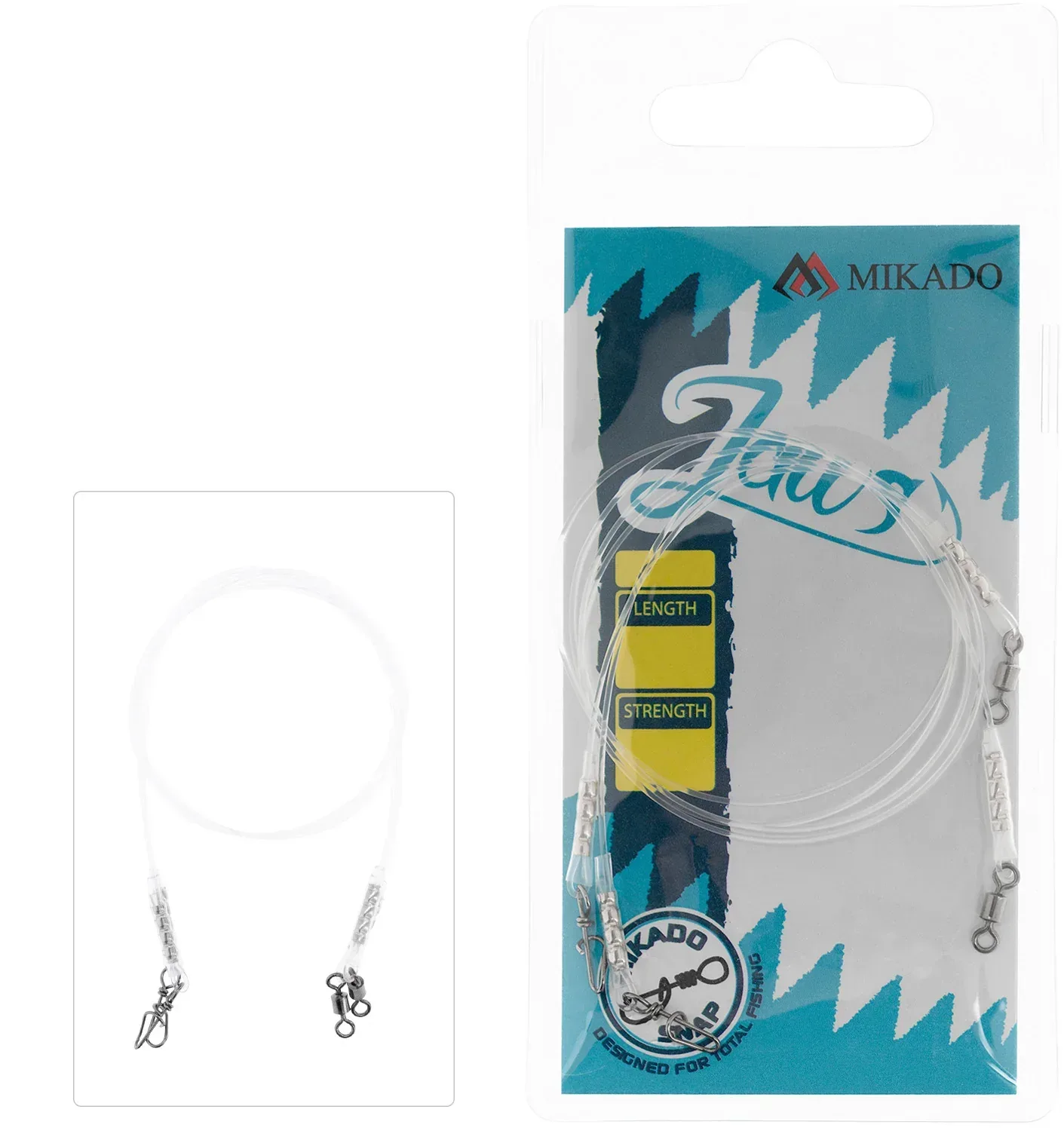 Mikado Jaws Fluorocarbon peruke pikalukolla 2 kpl/pkt