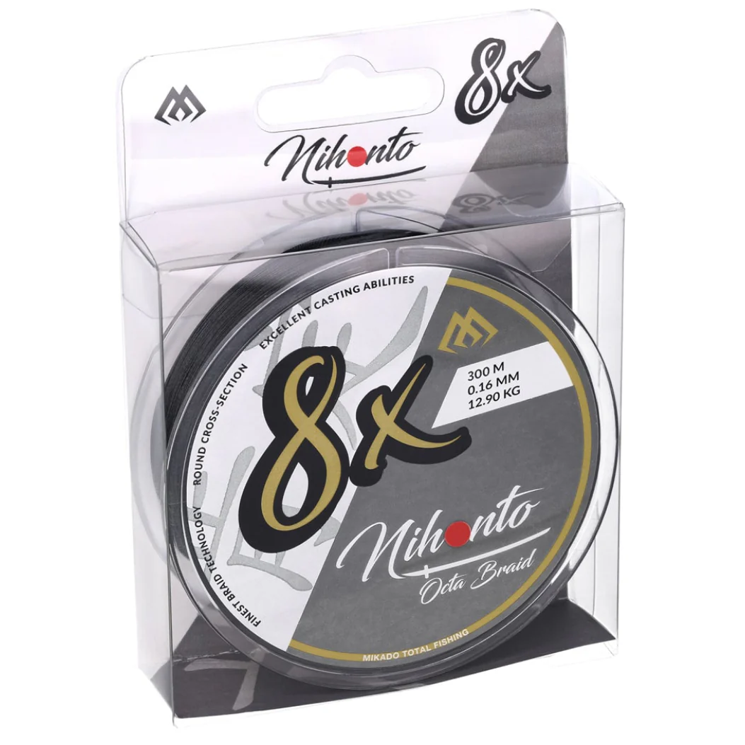 Mikado Nihonto Octa Braid 300 m musta kuitusiima