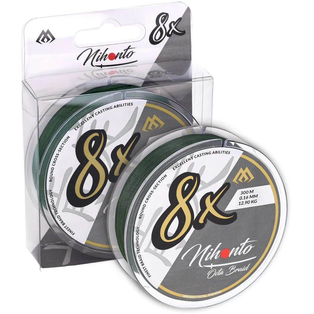 Mikado Nihonto Octa Braid 300 m vihreä kuitusiima