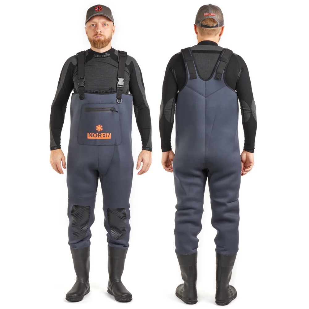 Norfin Shadow Neoprene kahluuhousut saappailla - Image 7