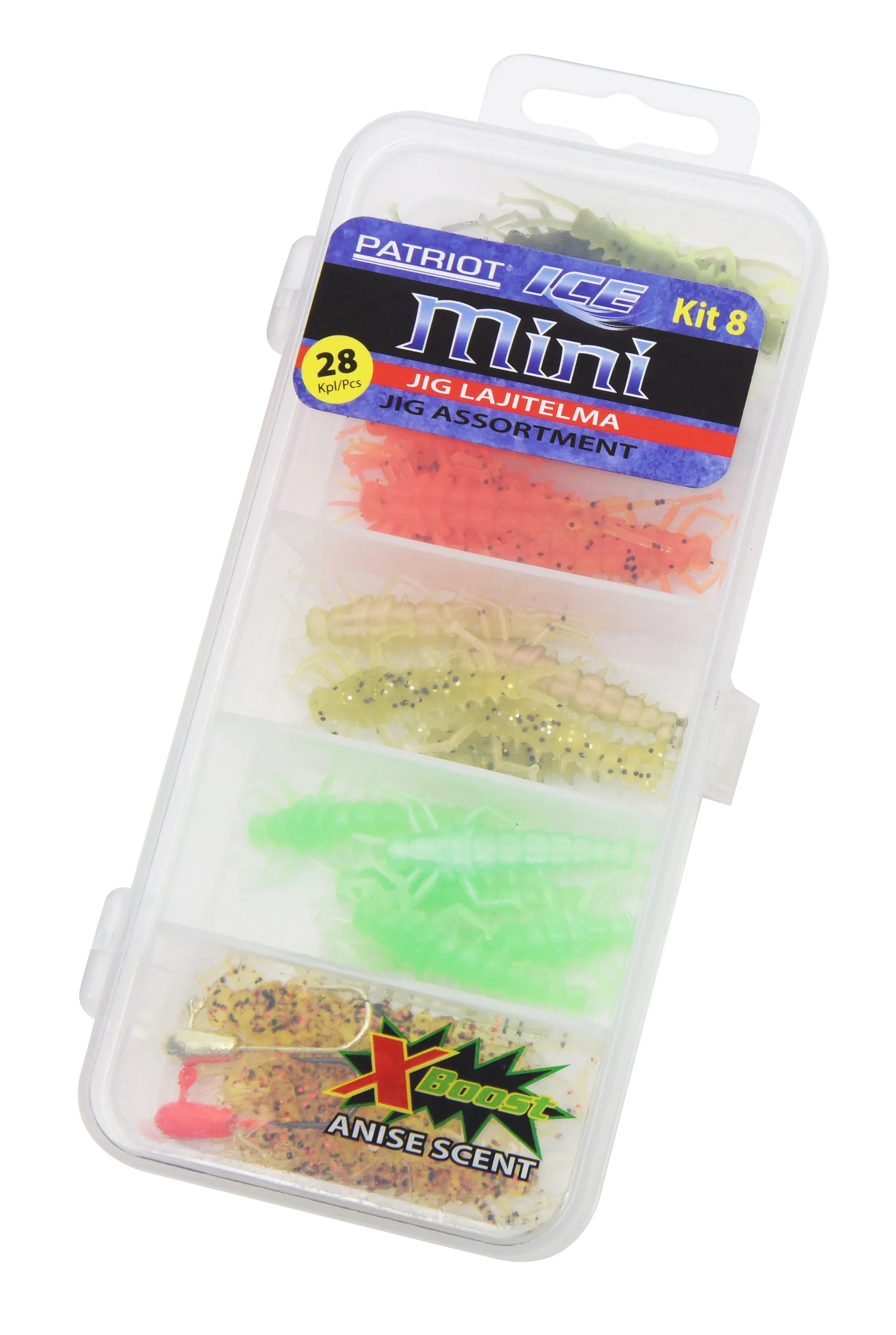 Patriot Ice Mini pilkkijigilajitelma 8 28 kpl/pkt
