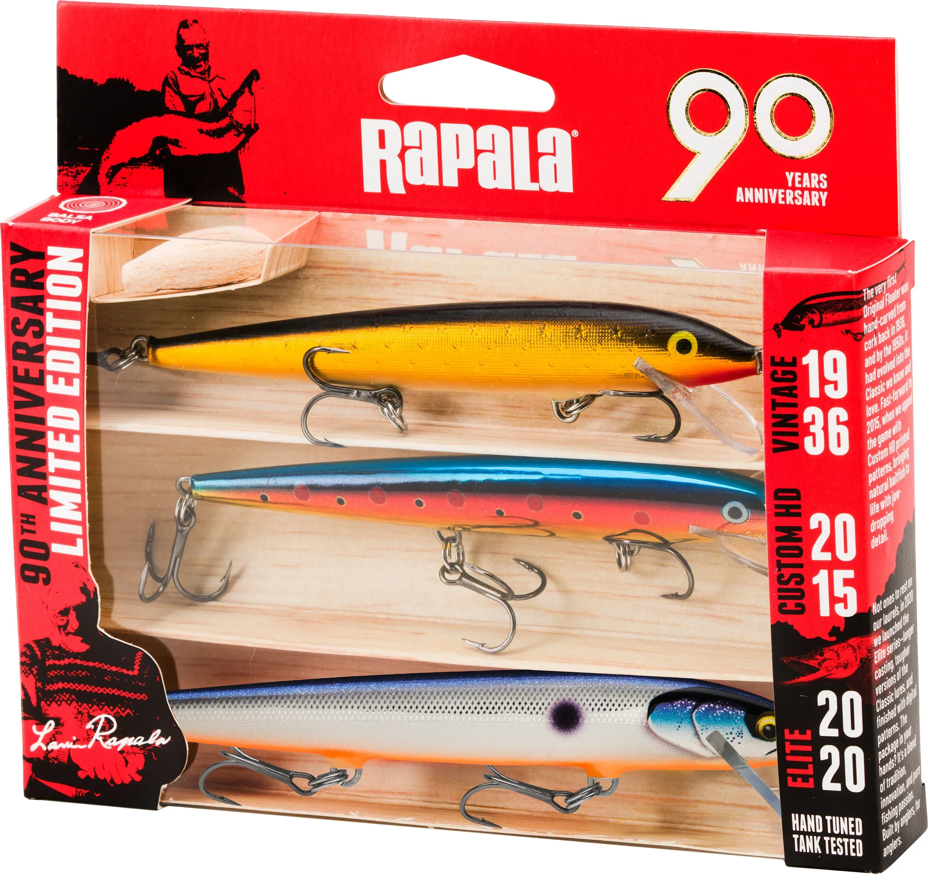 Rapala 90 vuotta R90 Floater Big Naturistic vaappulajitelma 3 kpl/pkt - Image 5