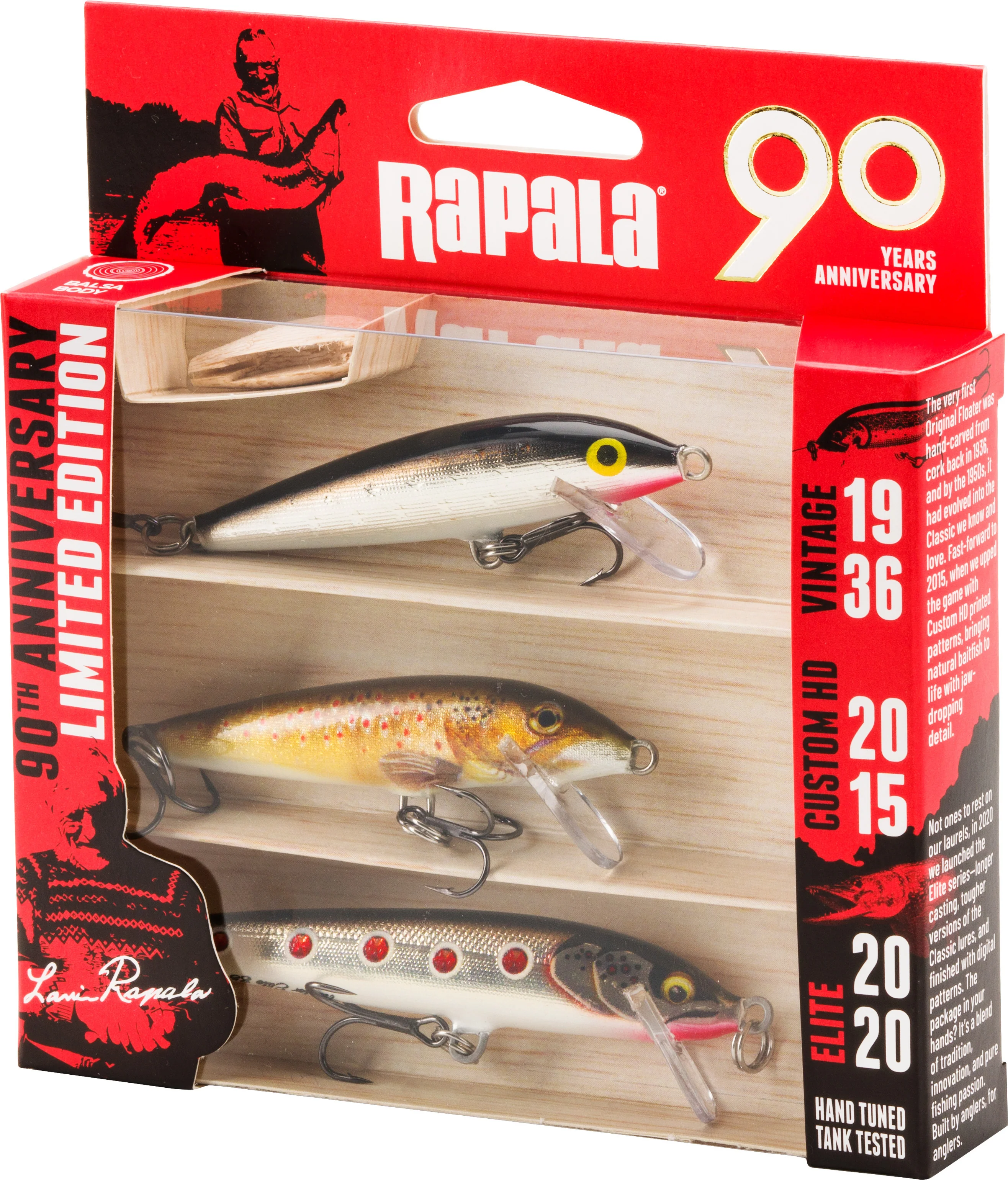 Rapala 90 vuotta R90 Floater Small Naturistic vaappulajitelma 3 kpl/pkt - Image 9