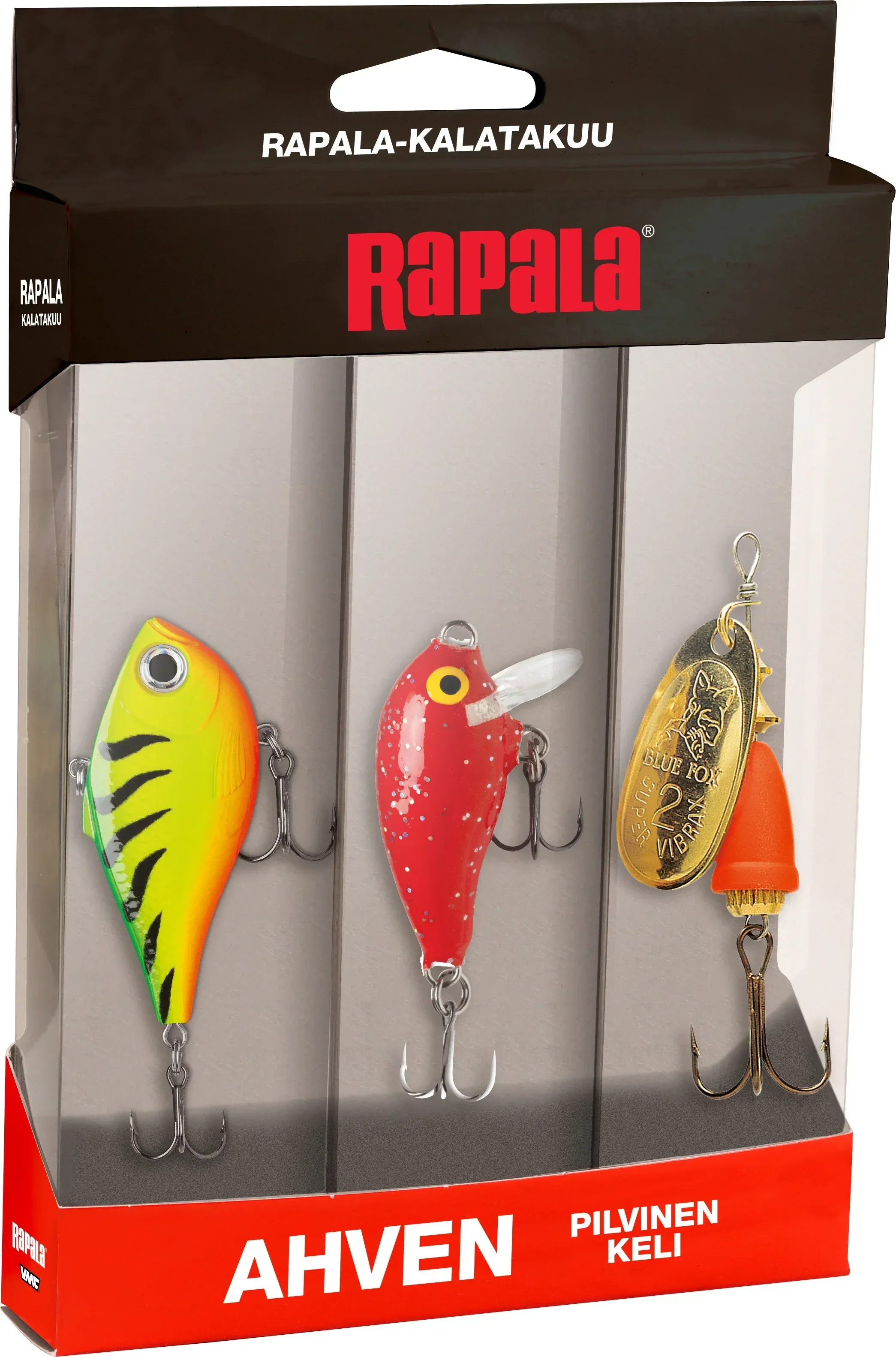 Rapala Kalatakuu Ahven pilvinen viehelajitelma