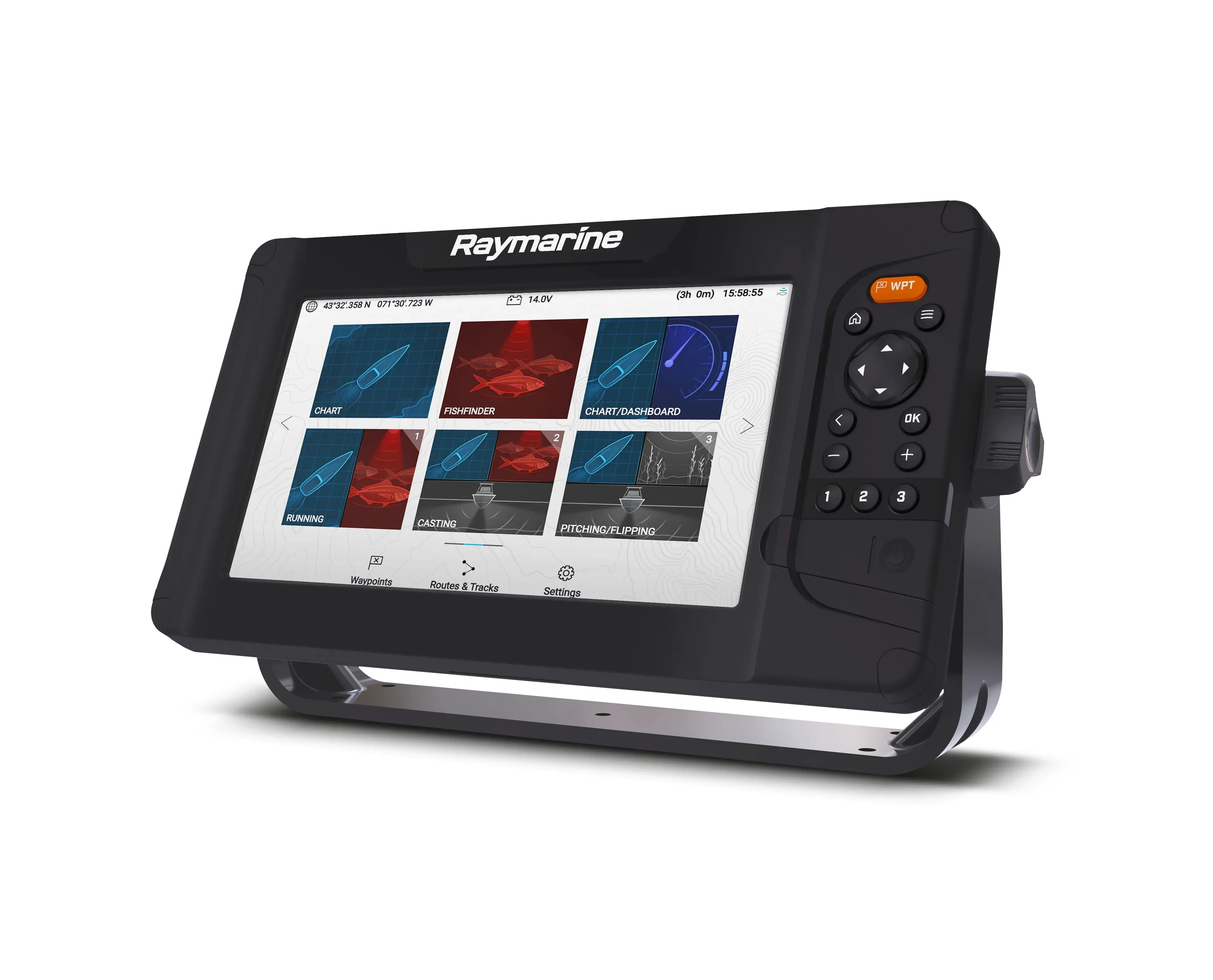 Raymarine Element 9 HV yhdistelmälaite + HV-100 anturi + ladattava LightHouse kartta - Image 4