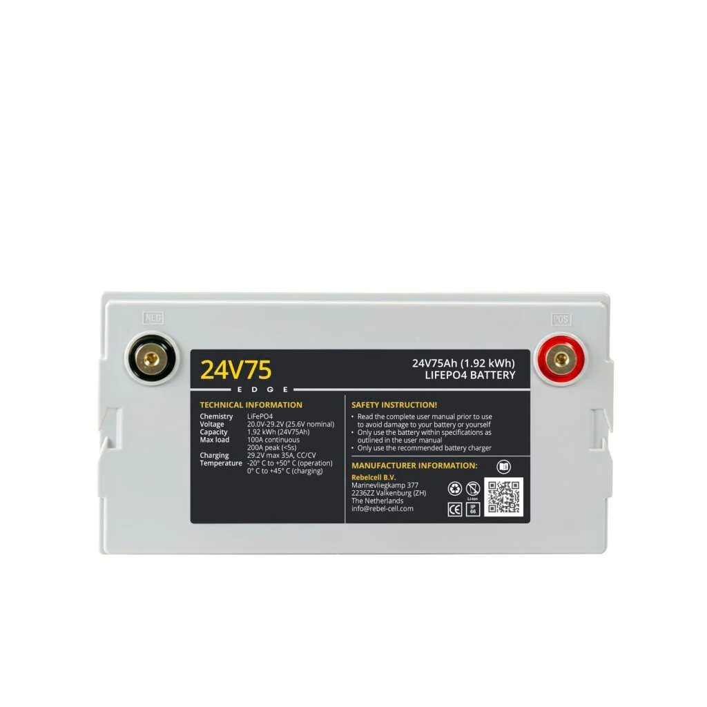 Rebelcell Edge 24V 75 Ah Bluetooth LiFePO4 akku - Image 3