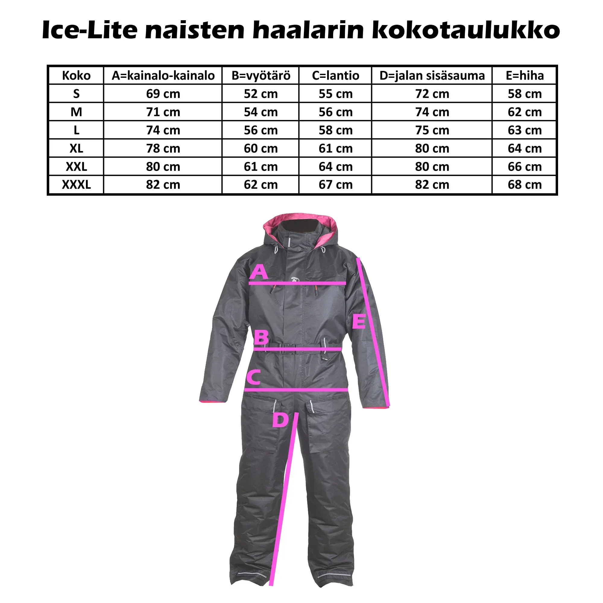 Snow Fox Ice naisten lämpöhaalari musta-pinkki - Image 2