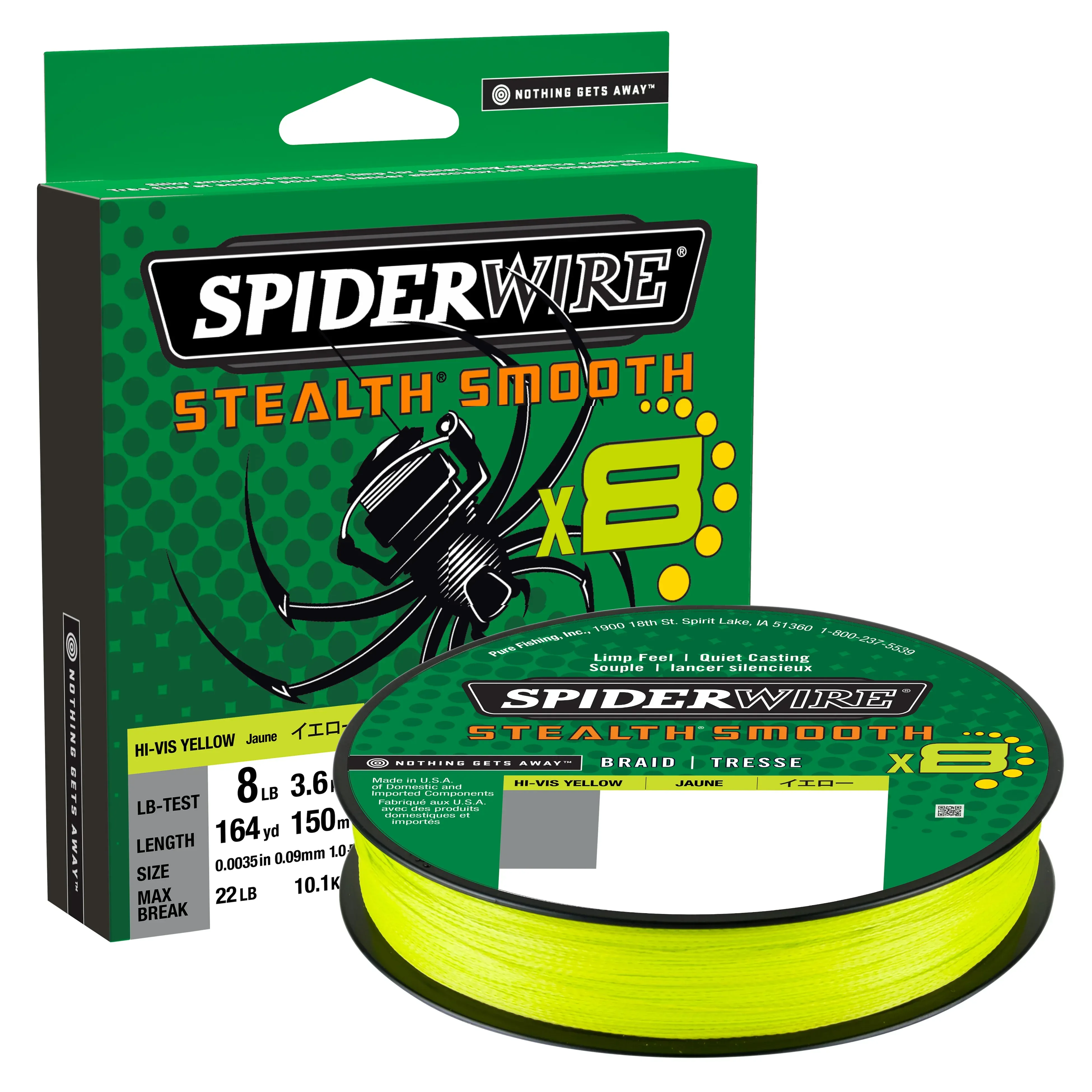 Spiderwire Smooth 8 keltainen 150 m kuitusiima - Image 10