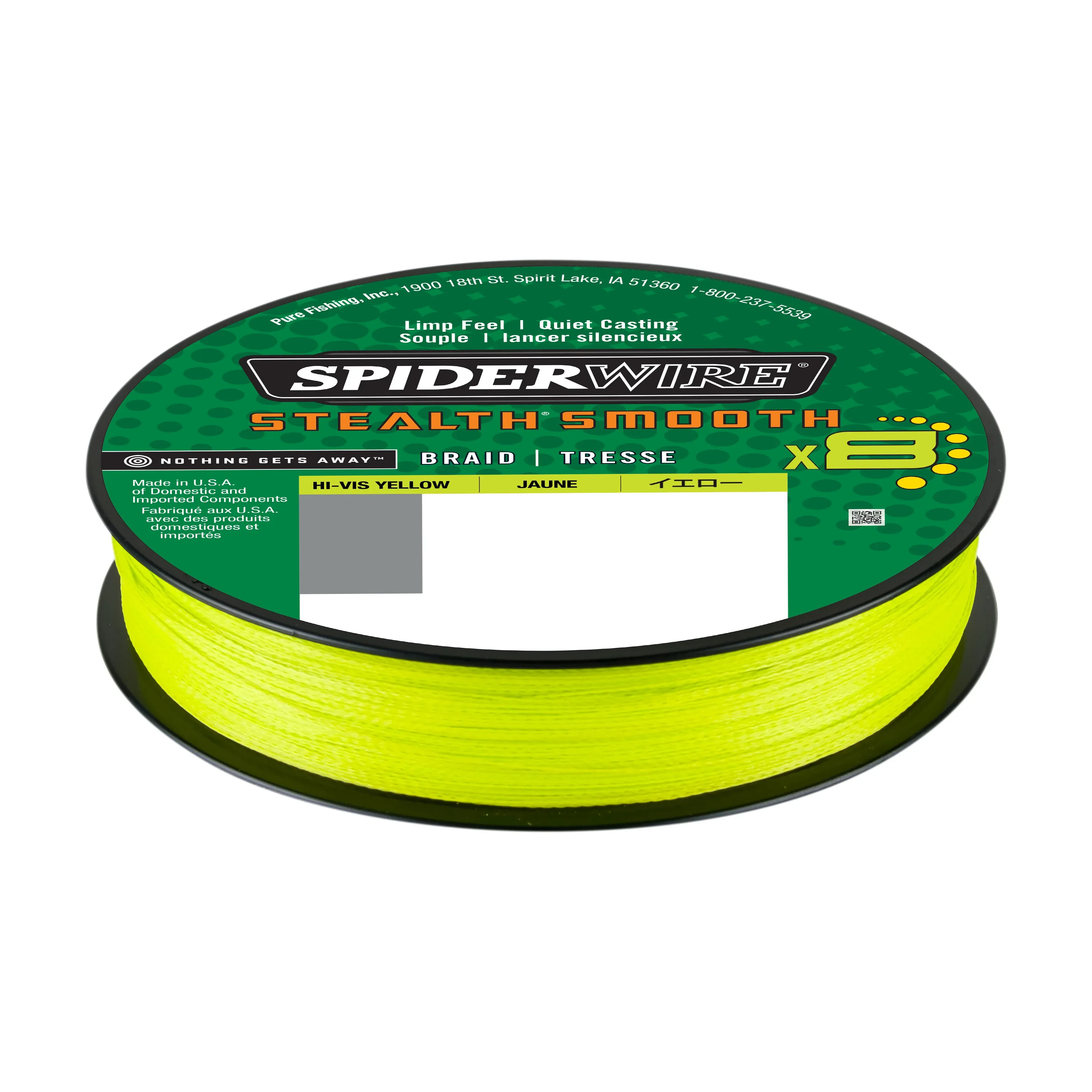 Spiderwire Smooth 8 keltainen 150 m kuitusiima - Image 2