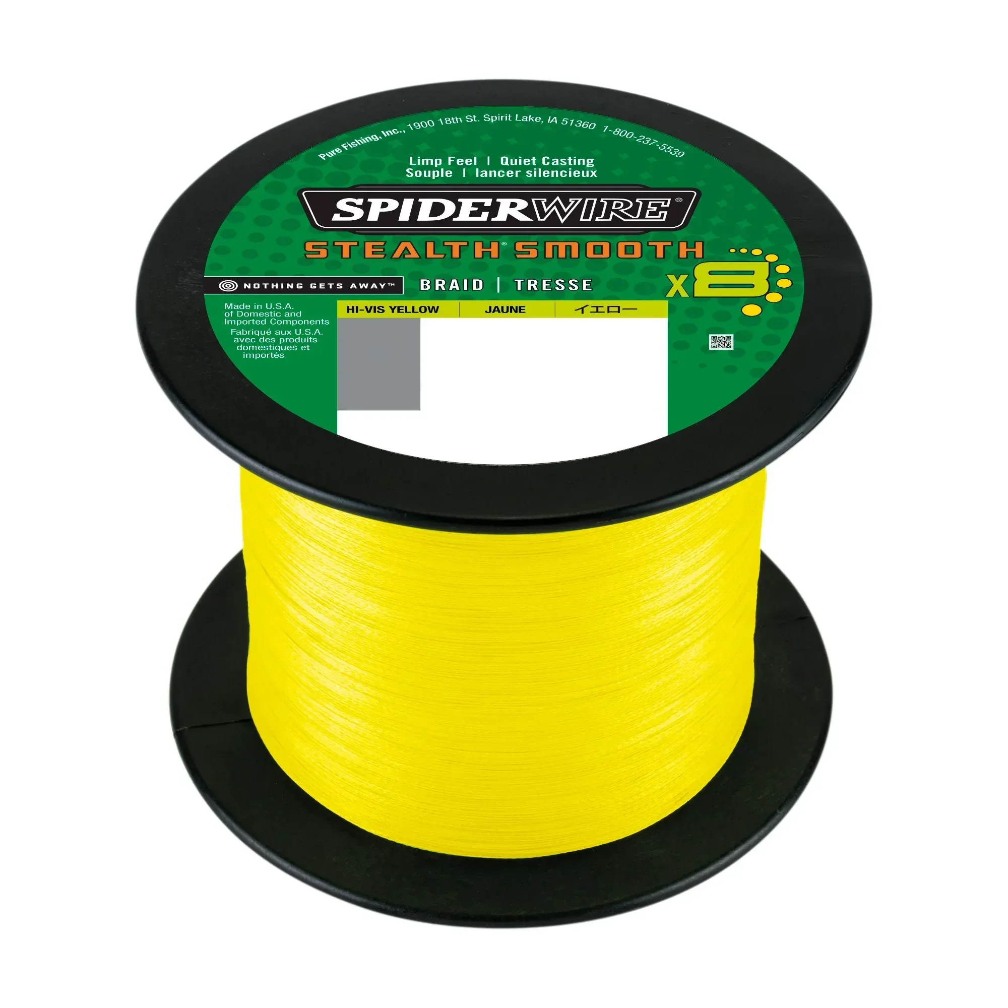 Spiderwire Smooth 8 keltainen 2000 m kuitusiima