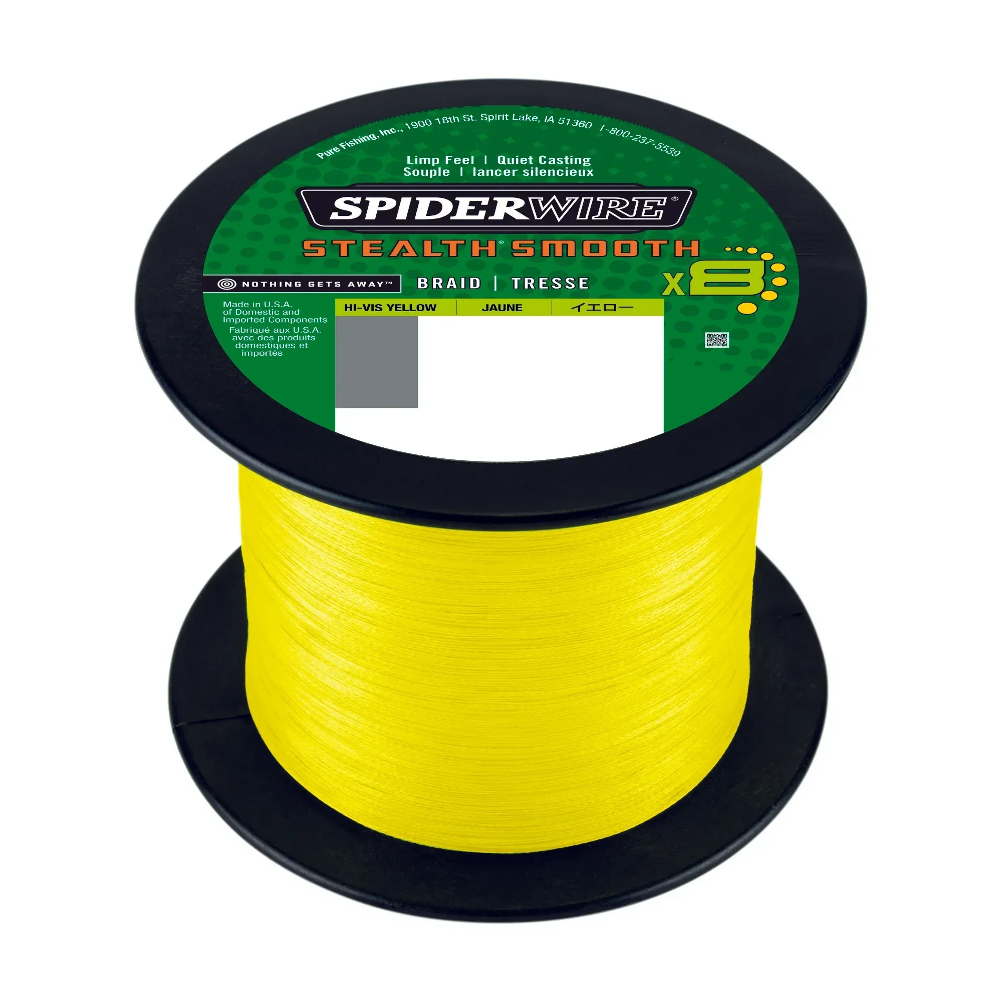 Spiderwire Smooth 8 keltainen 2000 m kuitusiima - Image 4