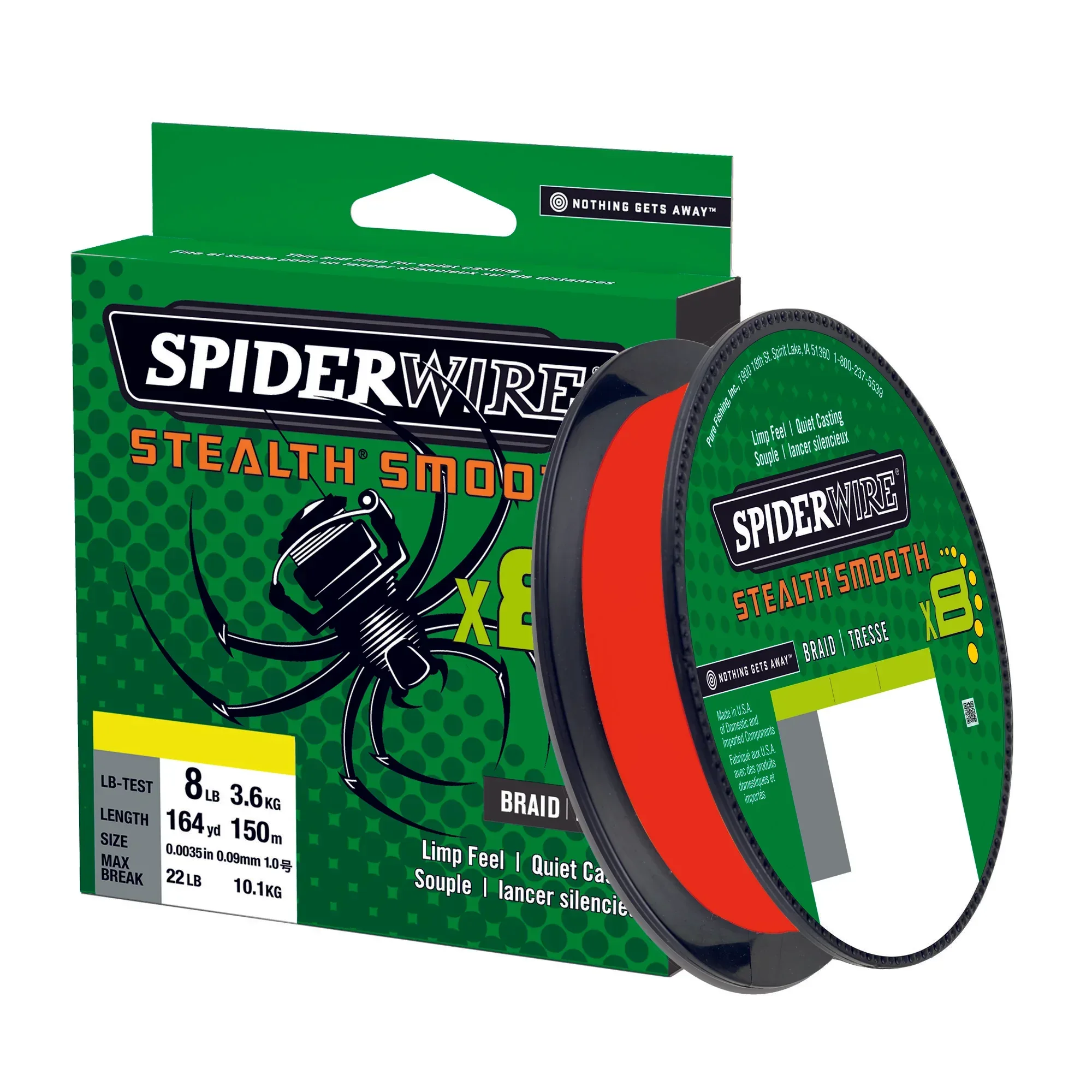 Spiderwire Smooth 8 punainen 150 m kuitusiima - Image 2