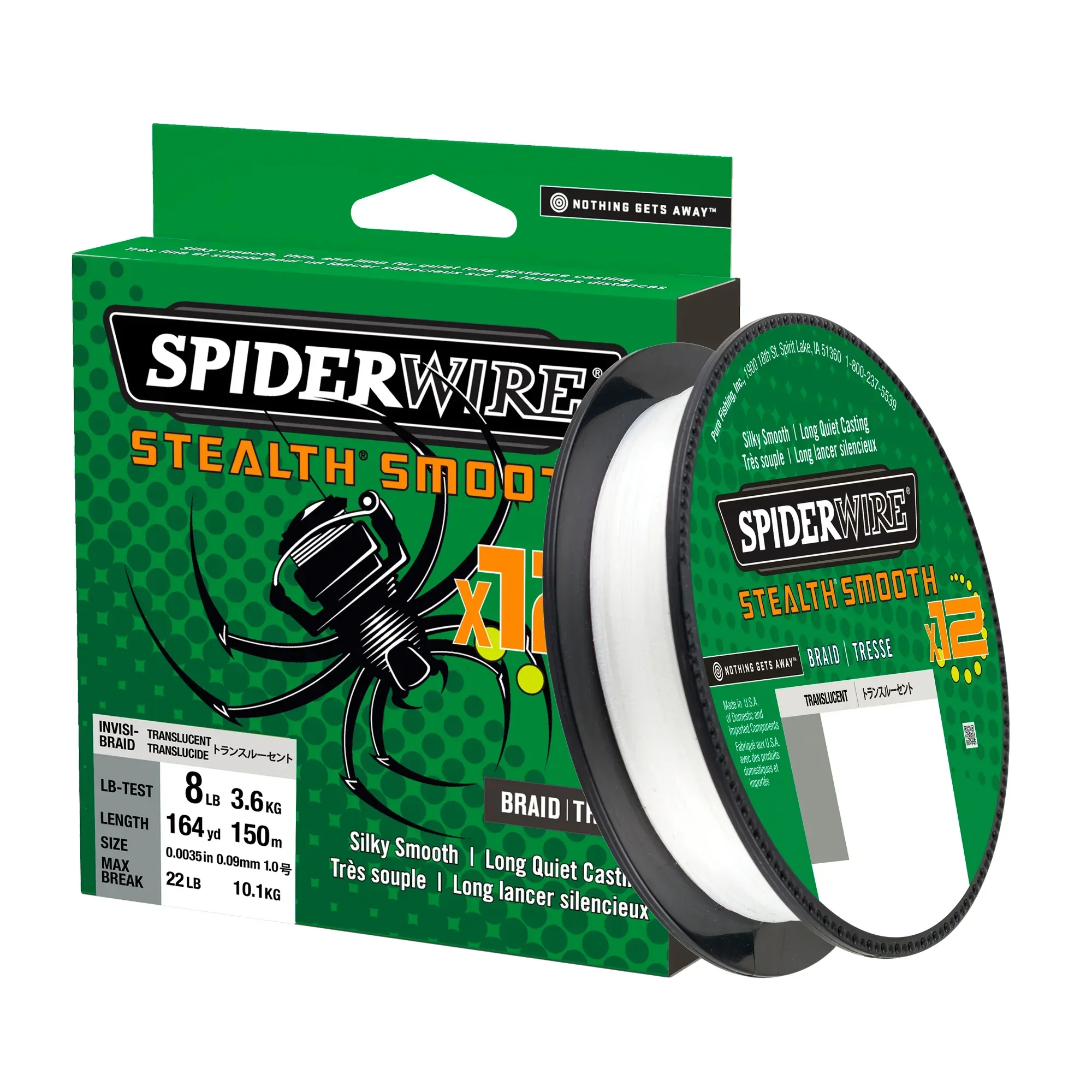 Spiderwire Stealth Smooth 12 valkoinen 150 m kuitusiima - Image 7