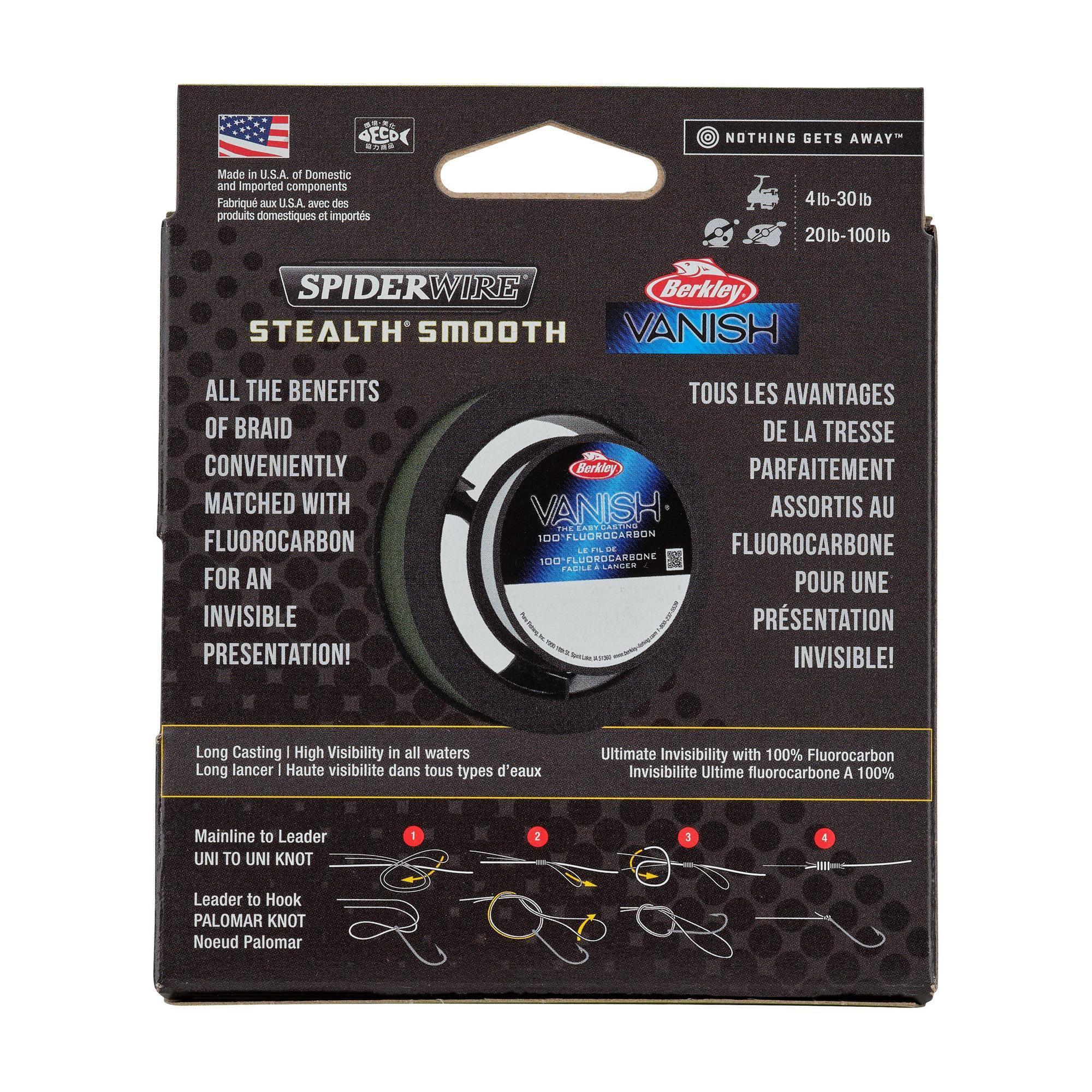 Spiderwire Stealth Smooth 8X kuitusiima 150 m + fluorocarbon - Image 3