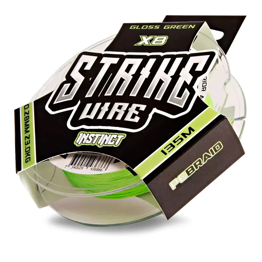 Strike Wire Instinct Braid X8 Gloss Green 135 m kuitusiima - Image 3