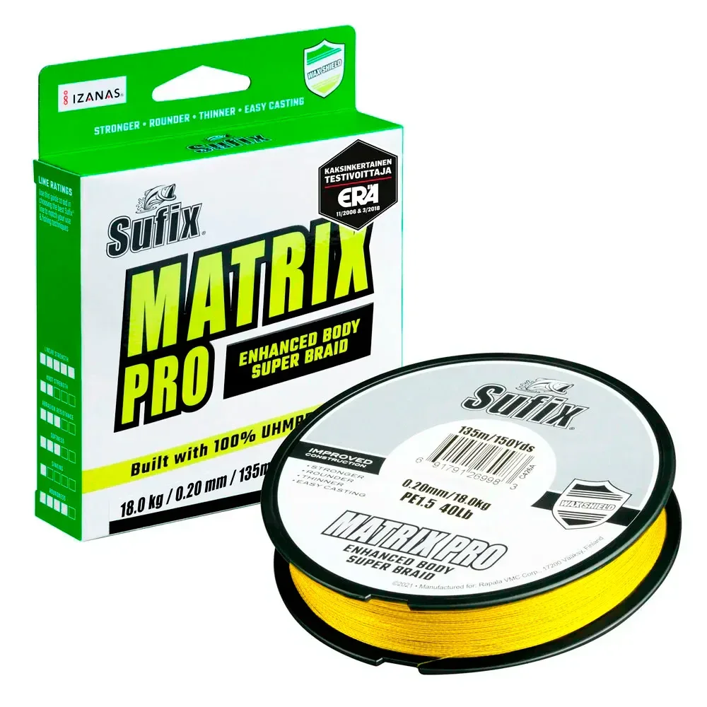 Sufix Matrix Pro Chartreuse 135 m kuitusiima - Image 9