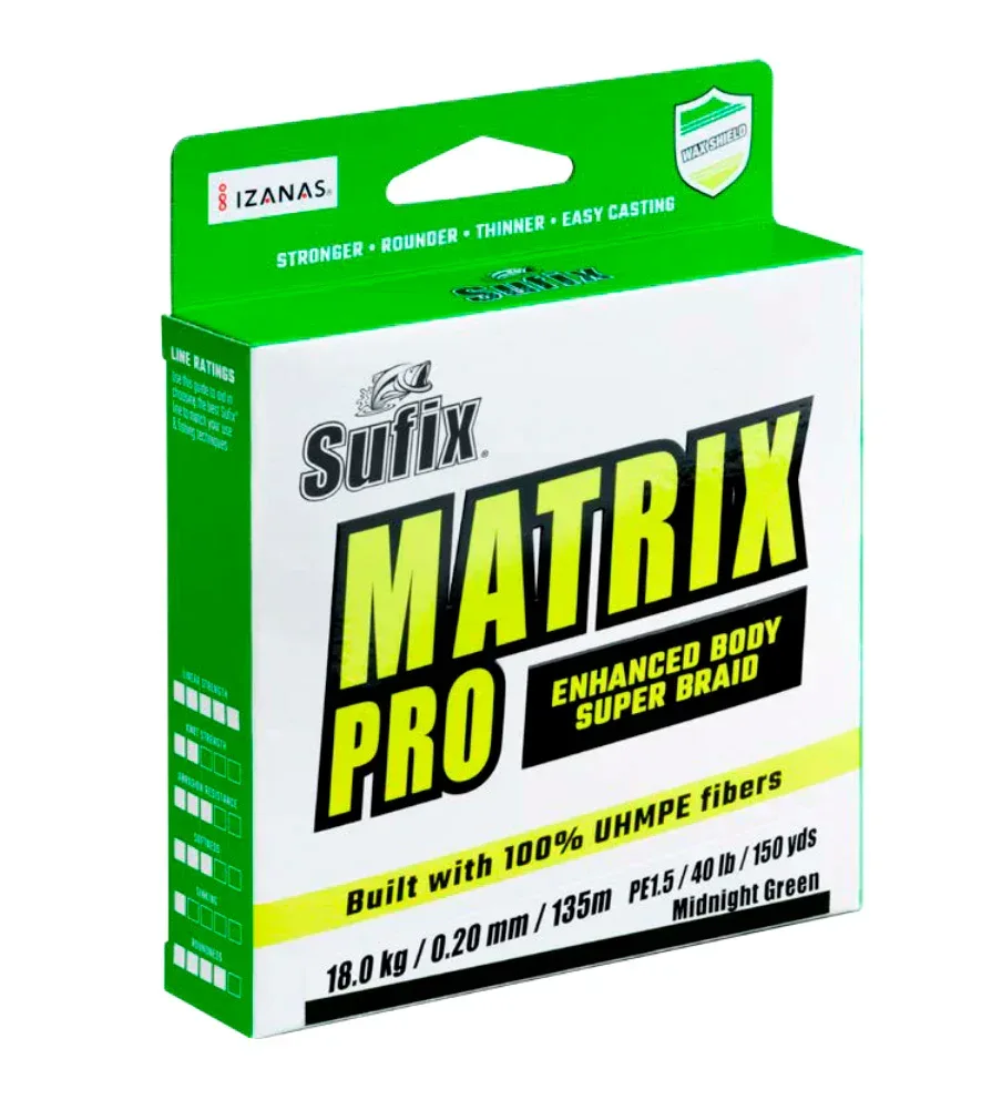 Sufix Matrix Pro Green 135 m kuitusiima - Image 4