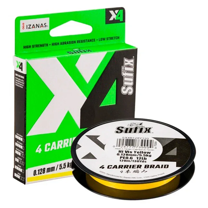 Sufix X4 Hi Vis Yellow kuitusiima - Image 2